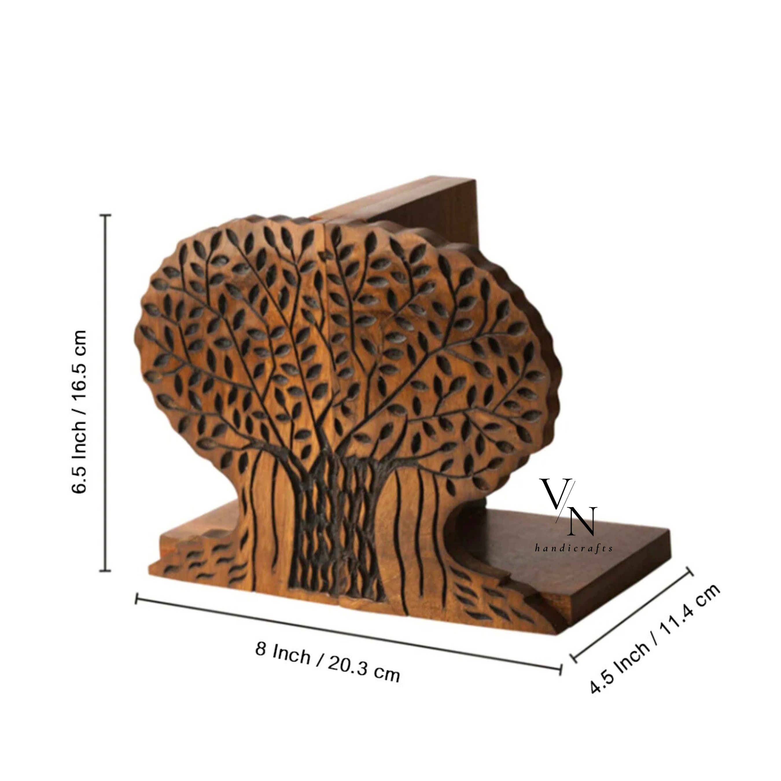 Wooden Bookends