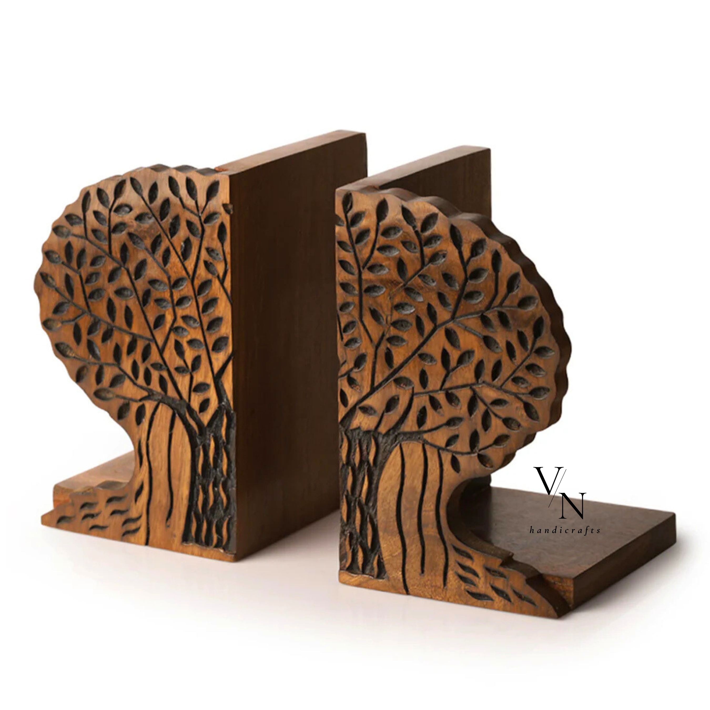 Wooden Bookends