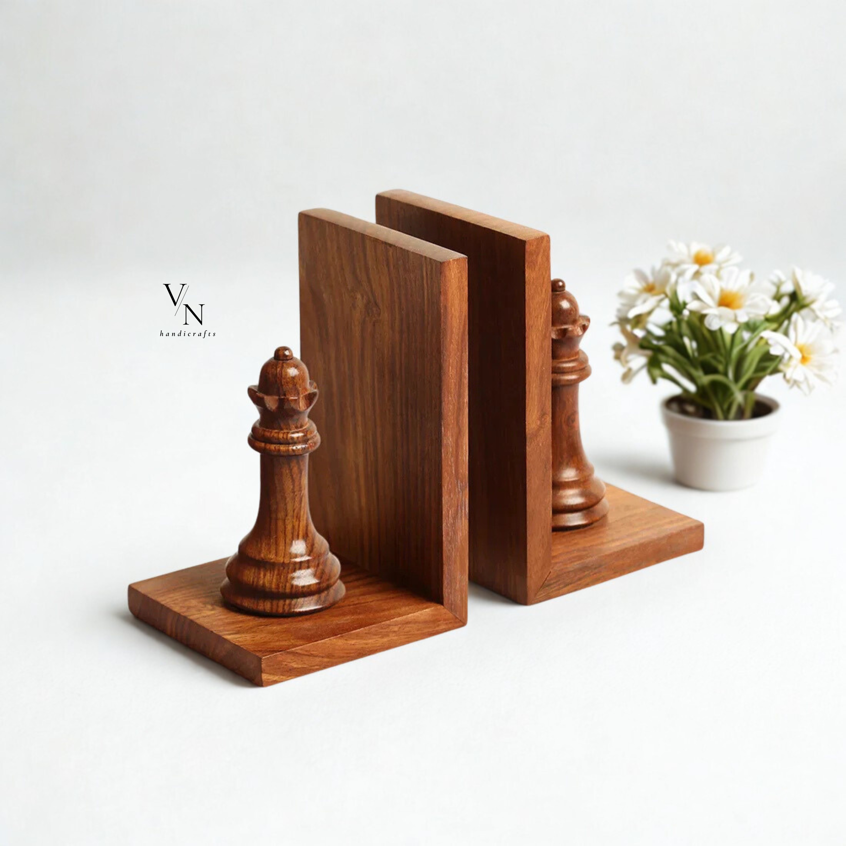 Wooden Bookends