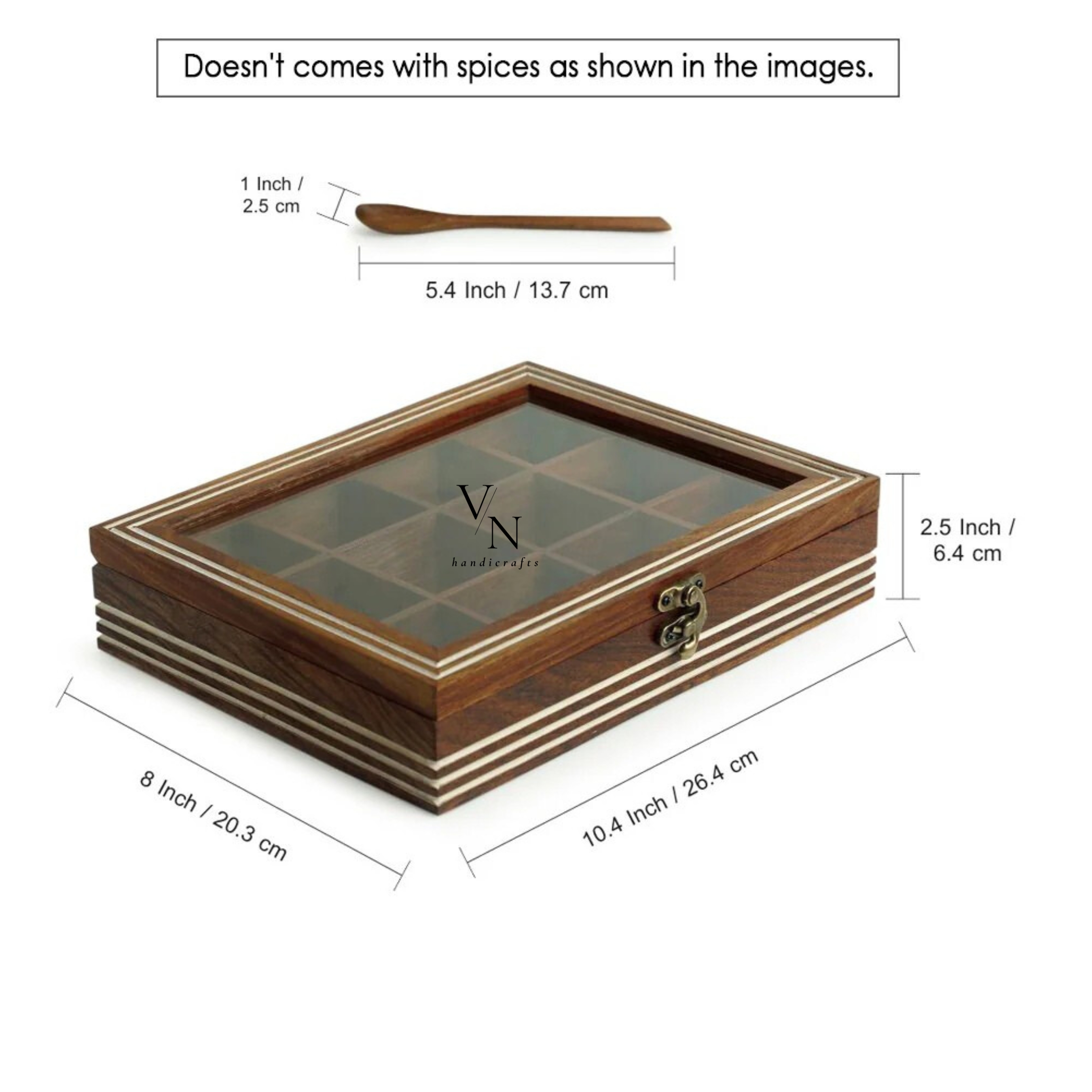  Wooden Spice Box
