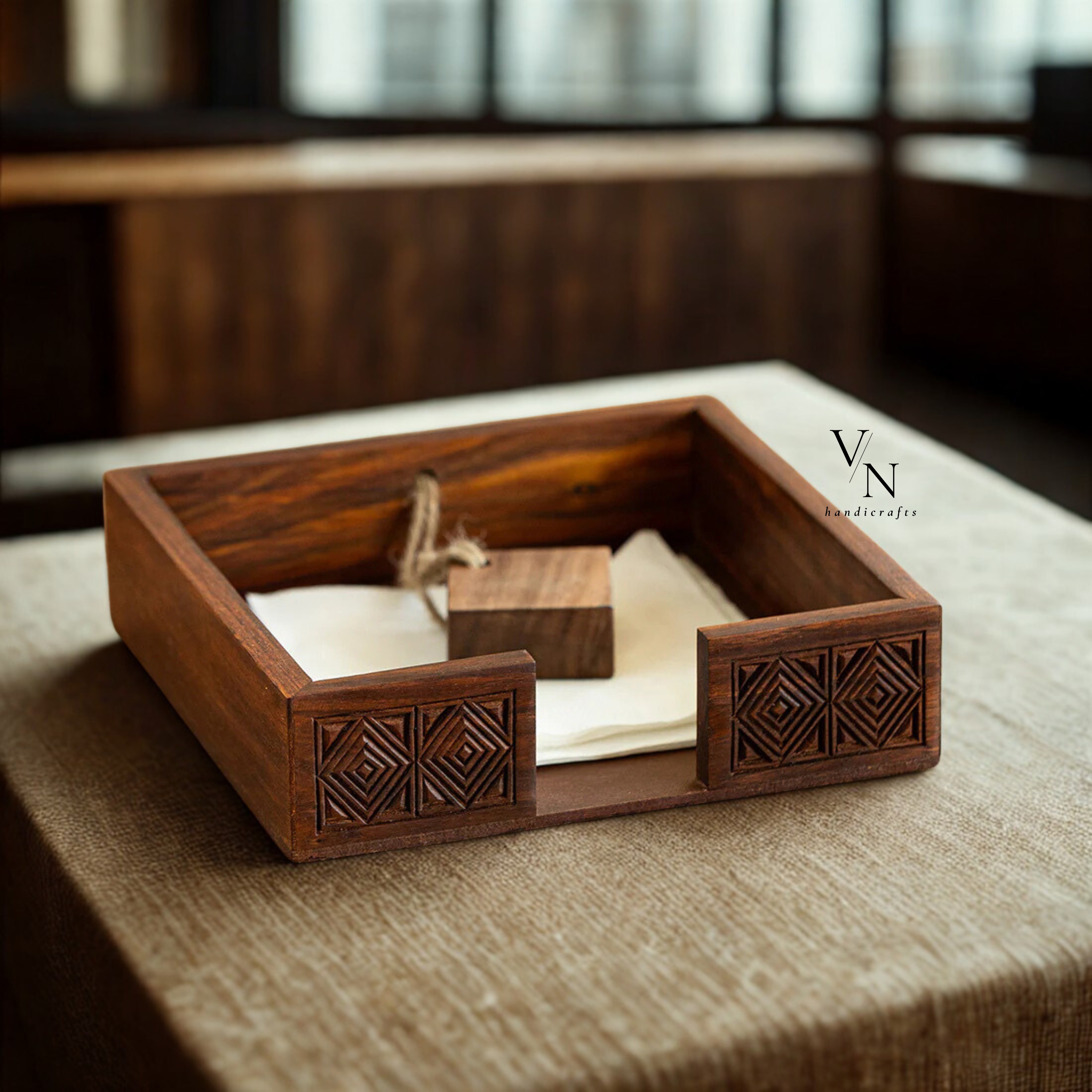 Wooden Napkin Holder
