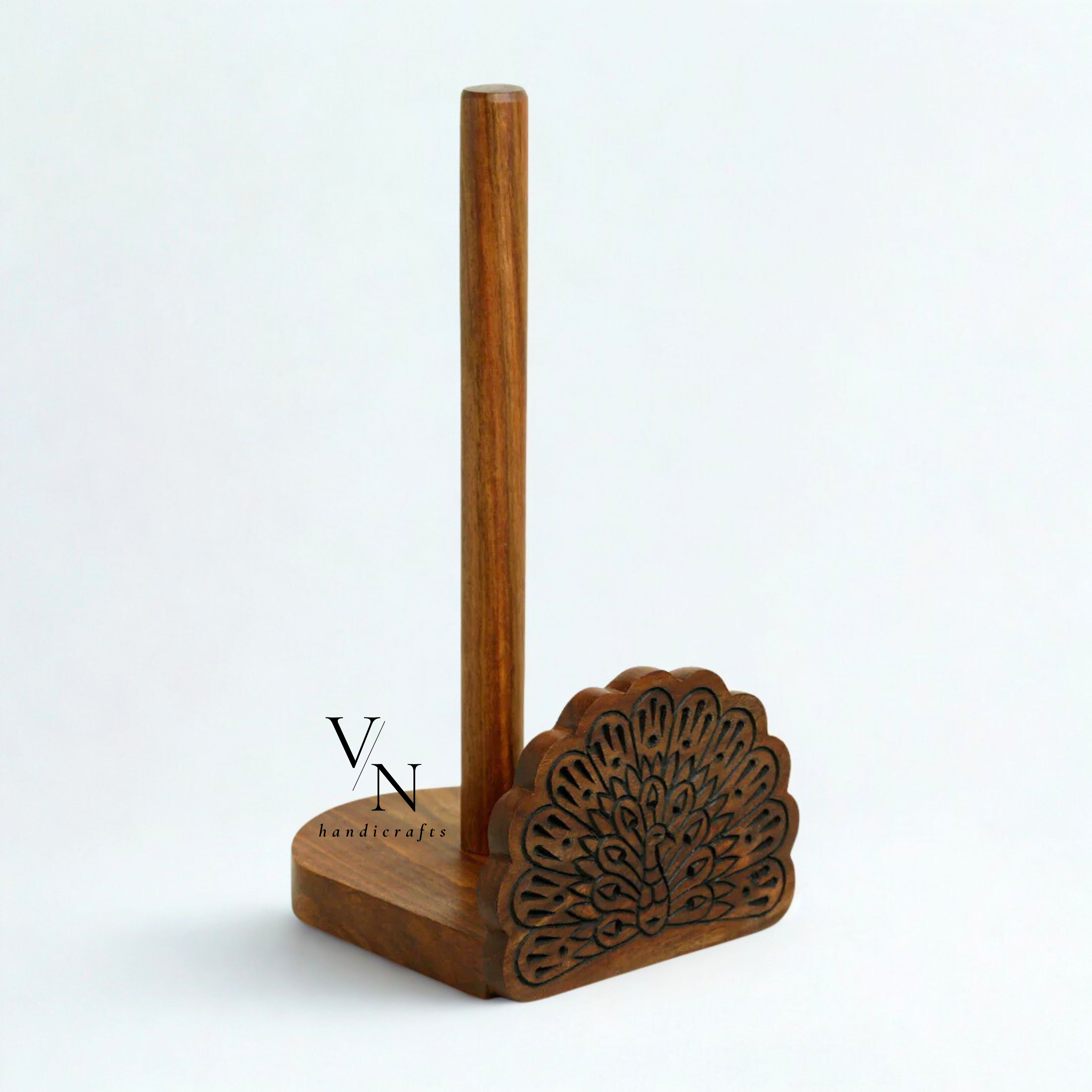 Wooden Kitchen Tissue Roll Holder