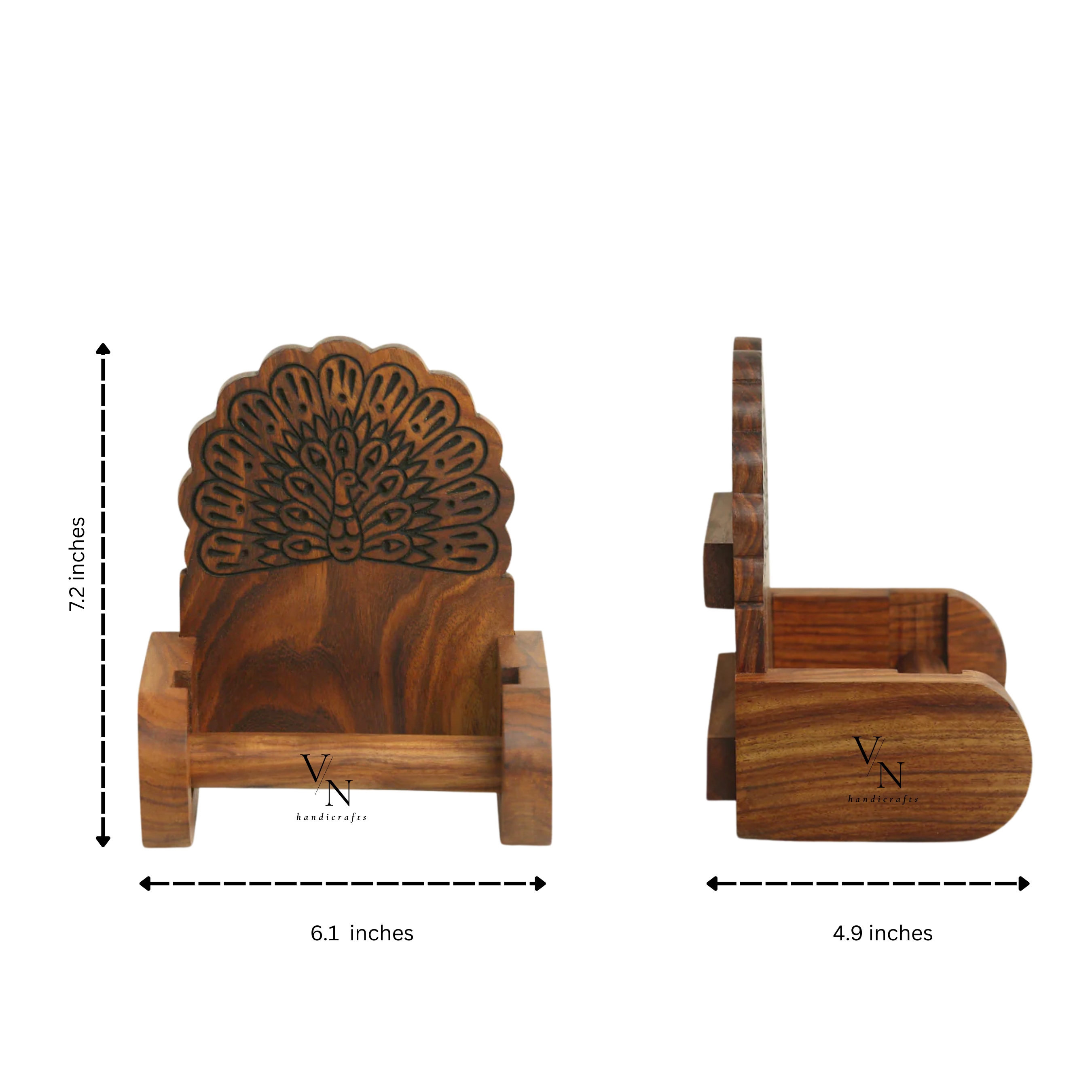 Wooden Toilet Roll Holder