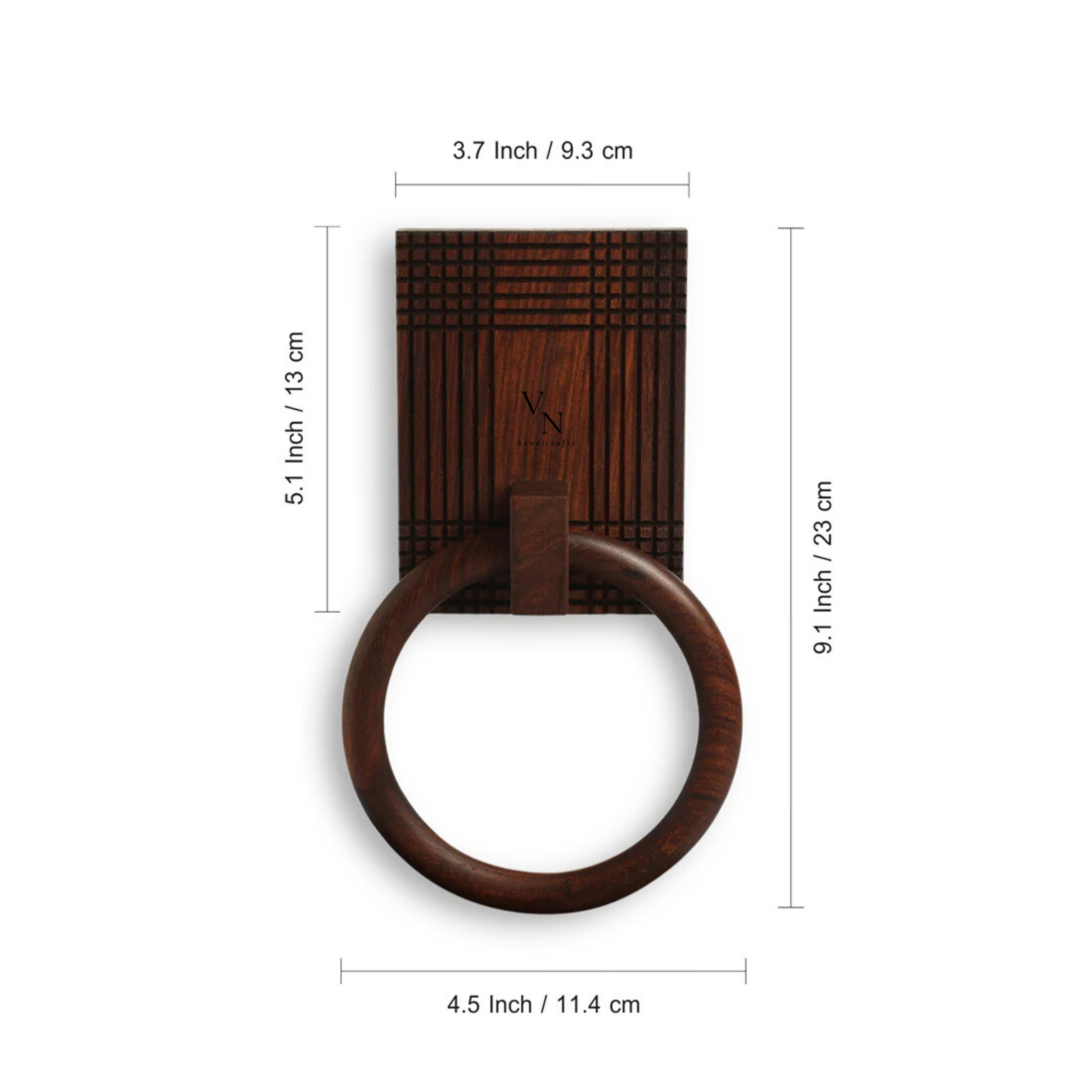 Wooden Towel Ring Holder
