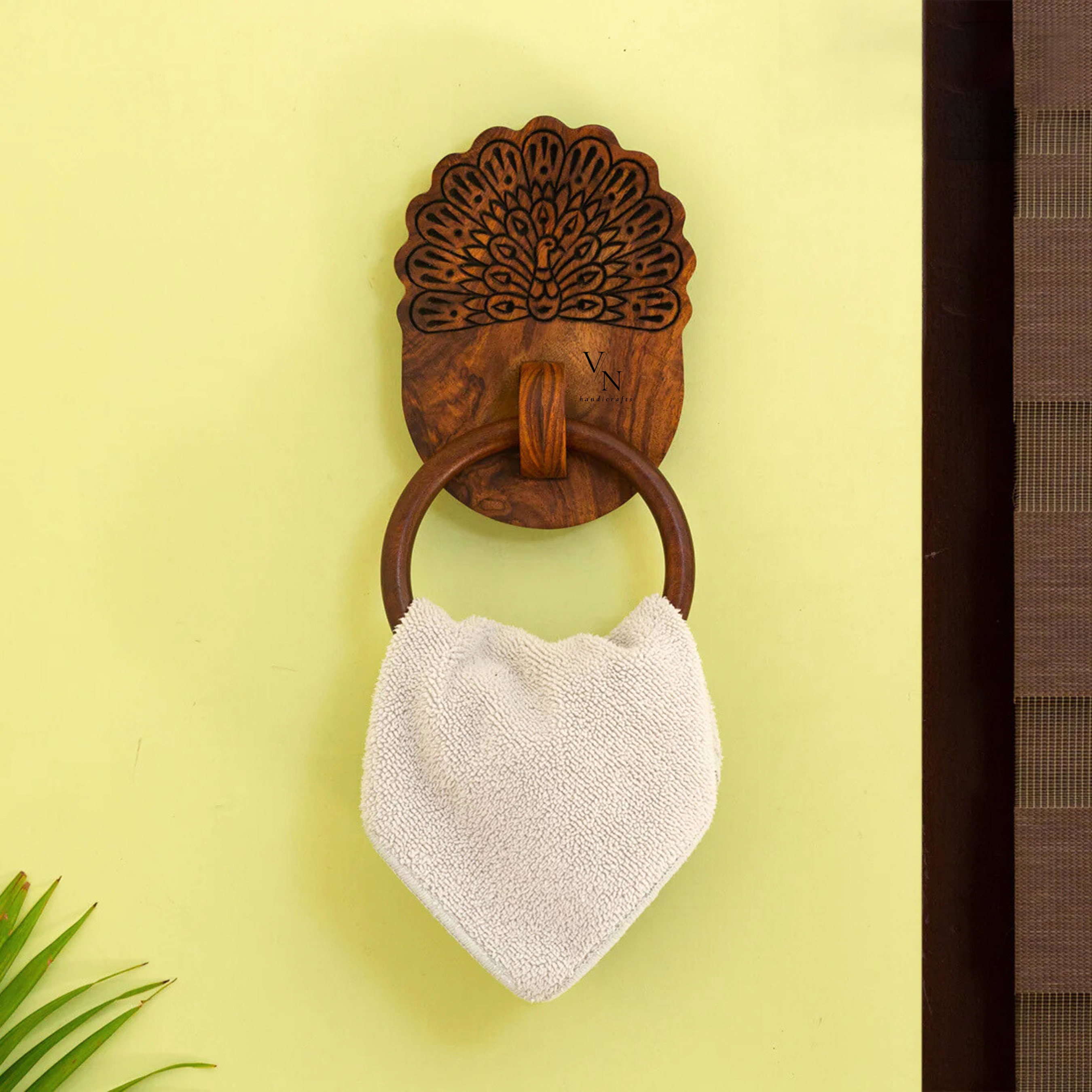 Wooden Towel Ring Holder