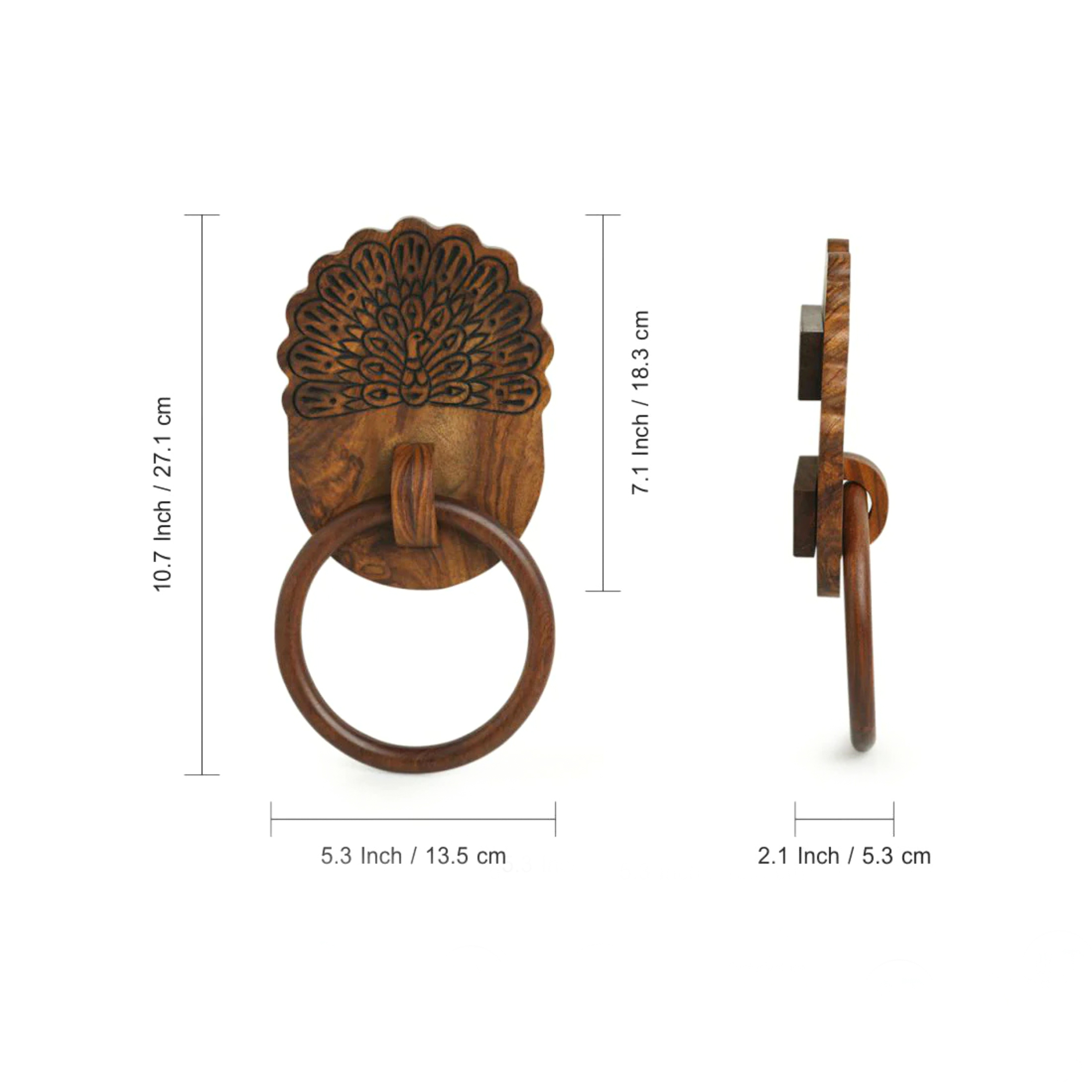 Wooden Towel Ring Holder