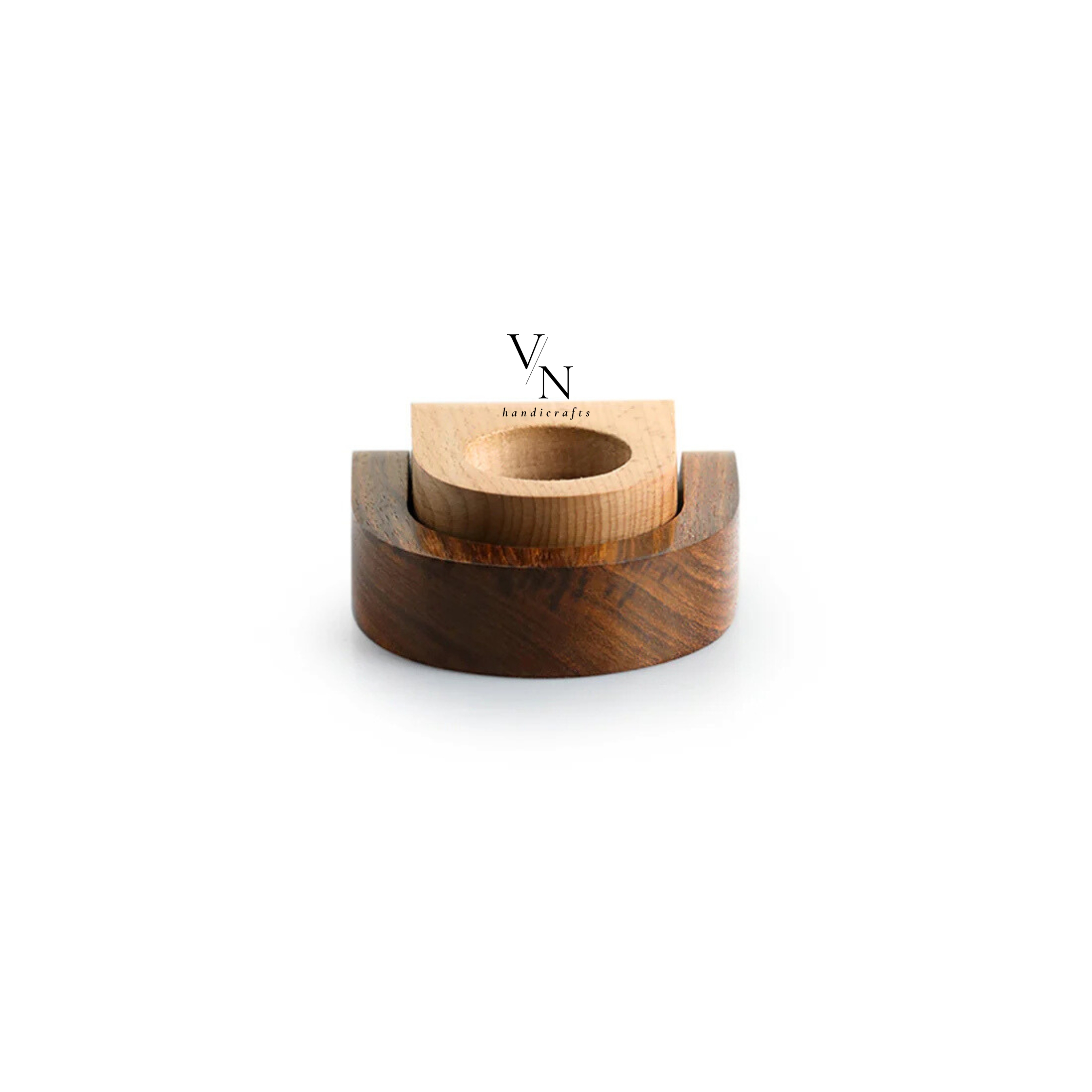 Wooden Tealight Candle Holder