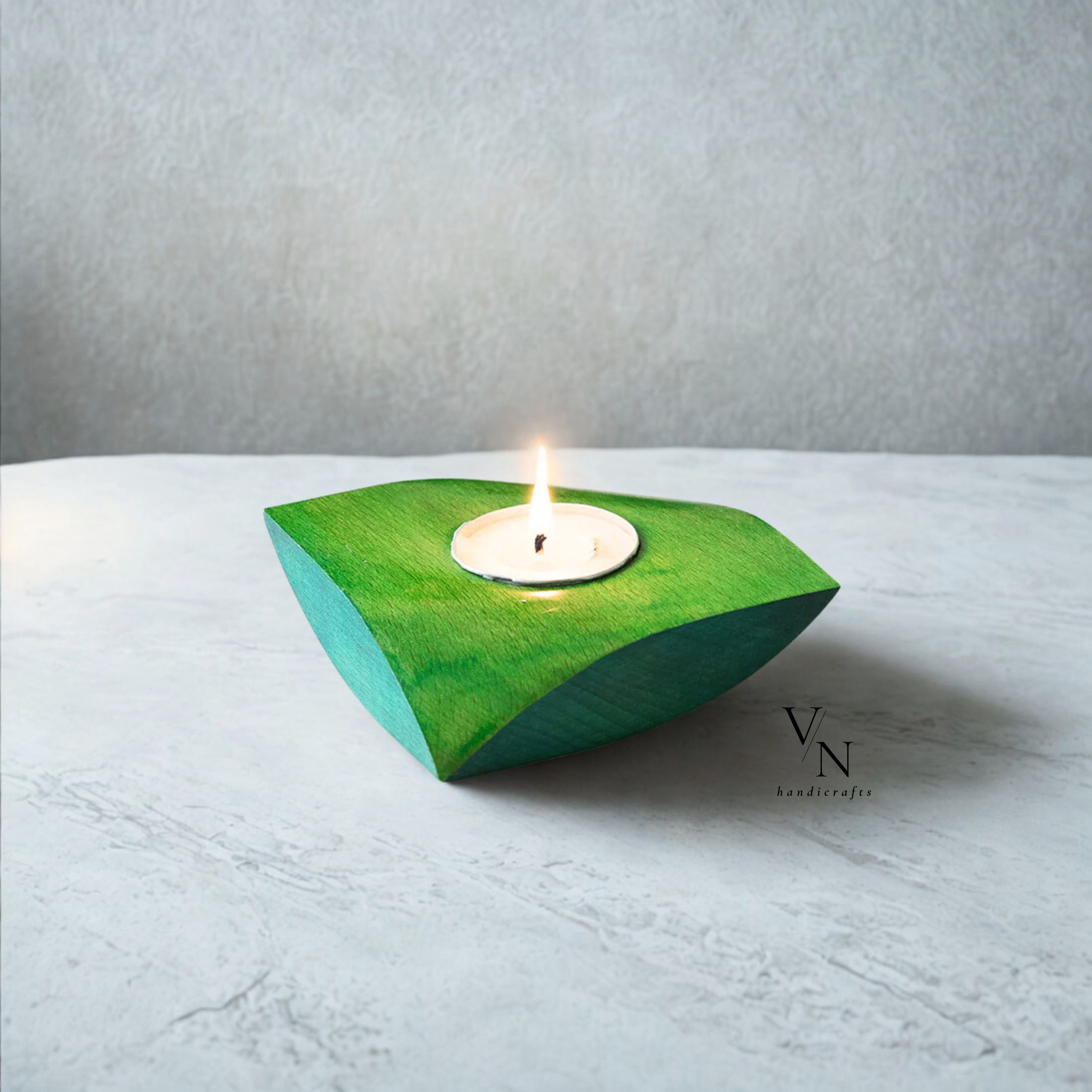 Wooden Tea Light Holder