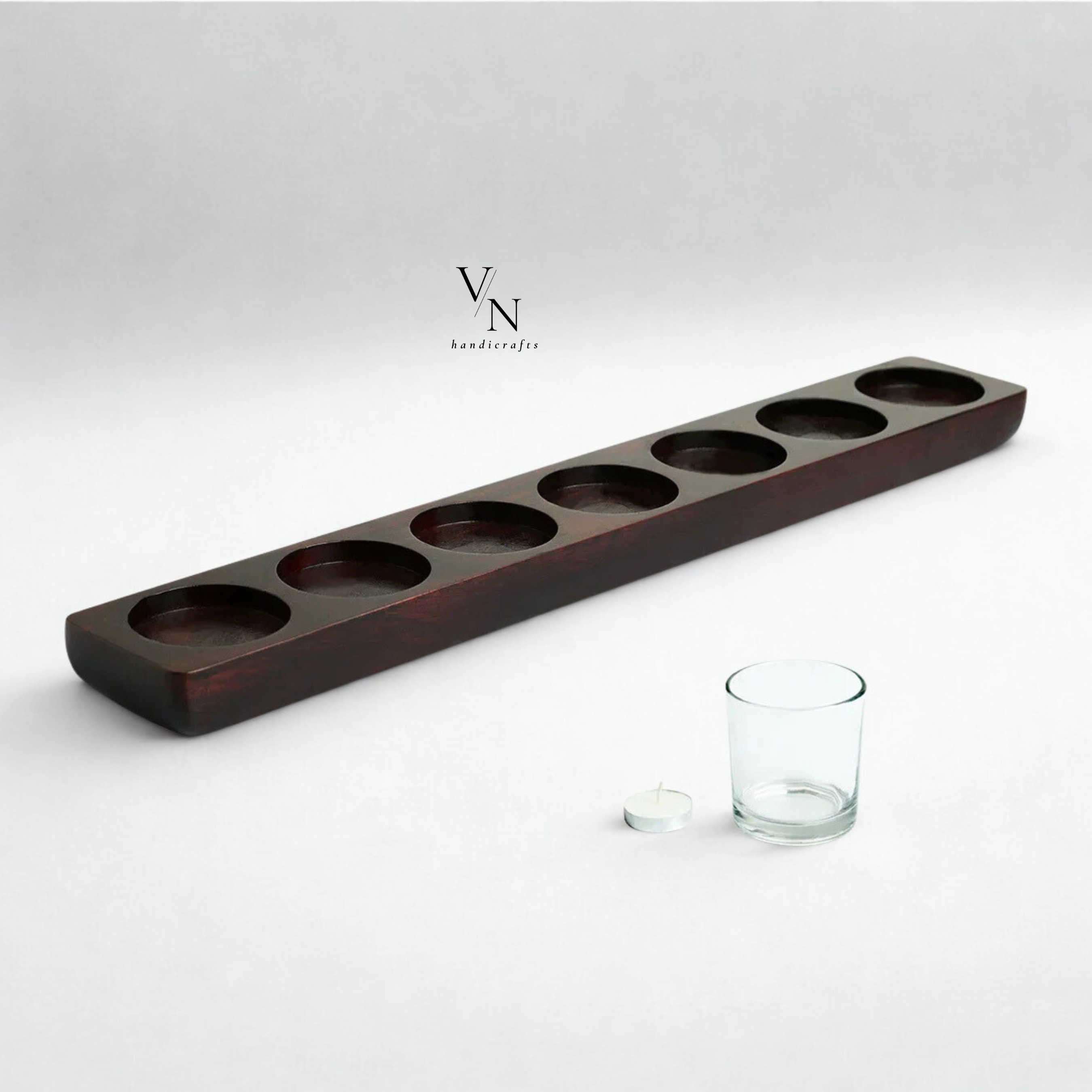 Wooden Tealight Candle Holder 