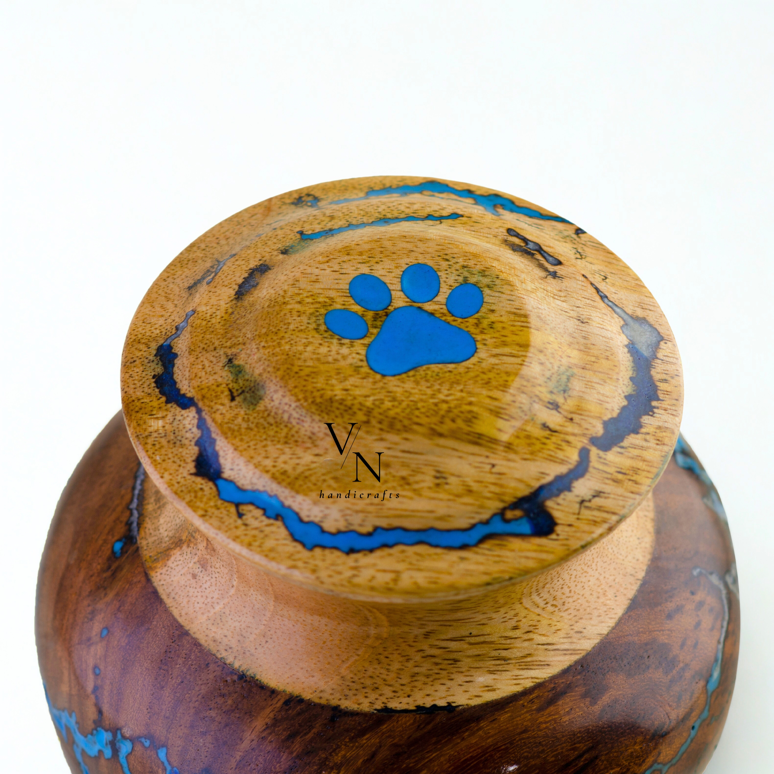 Handcrafted Wooden Urn