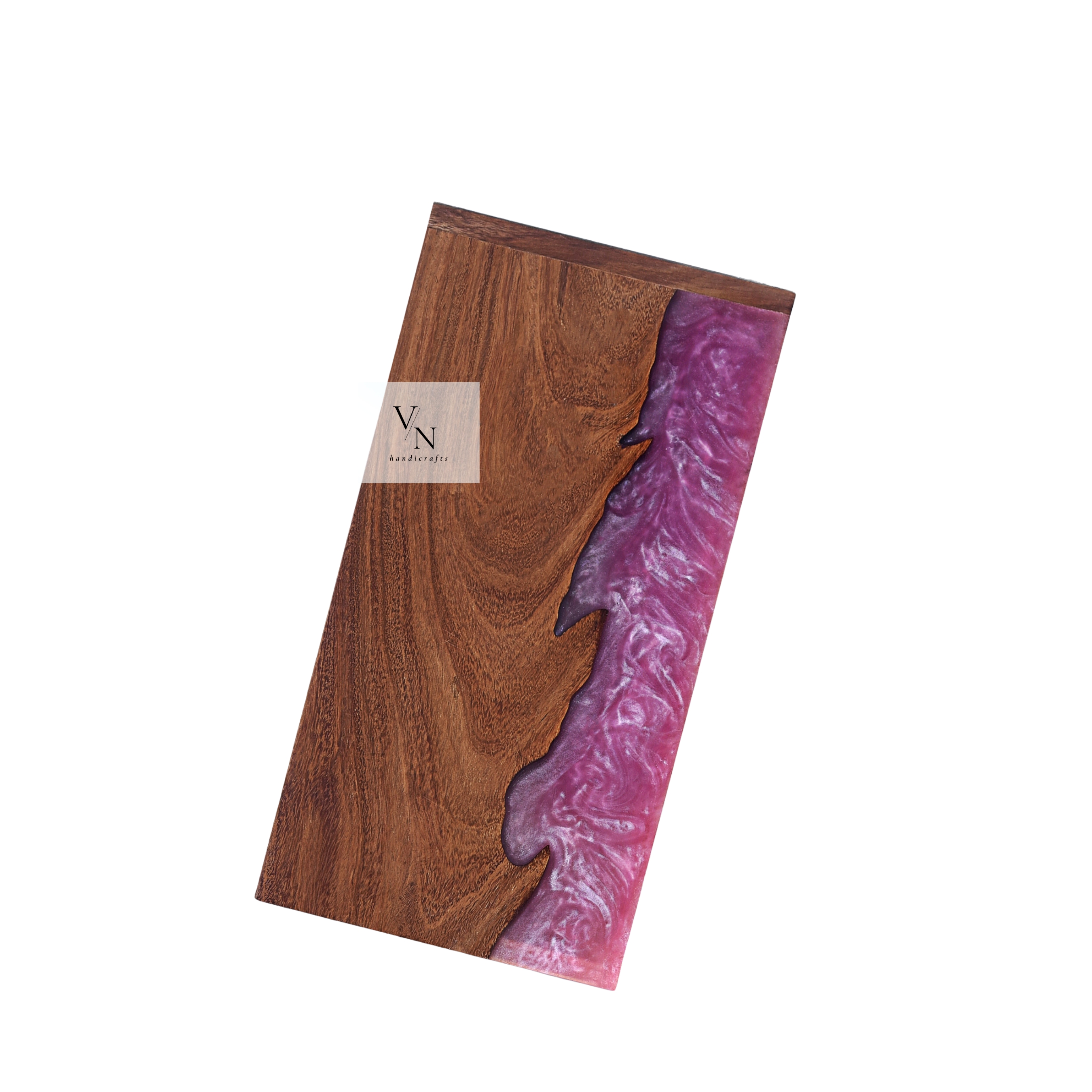 Wooden Urn Box [Pink Resin]