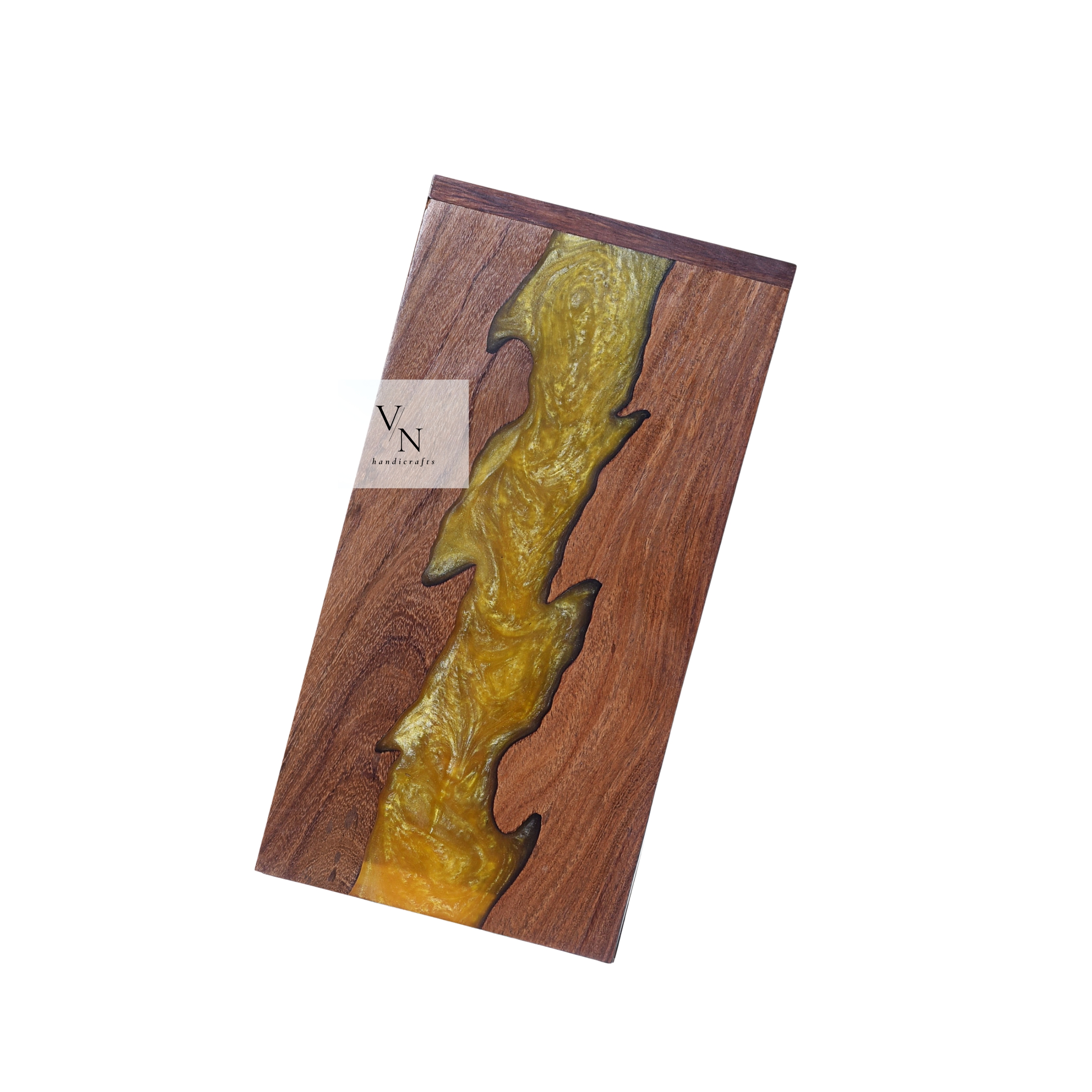 Wooden Urn Box [Yellow Resin]