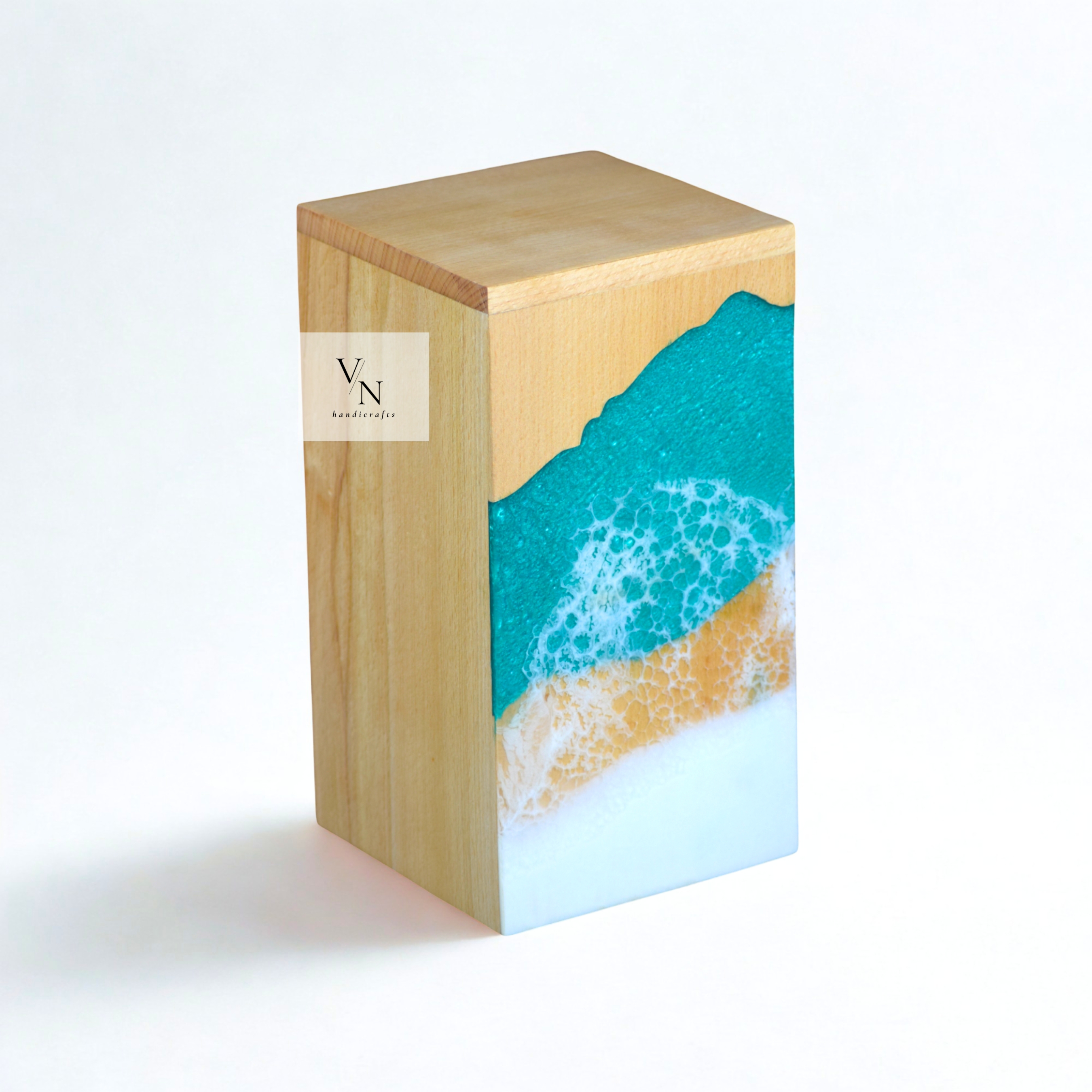 Handcrafted Wooden Urn Box