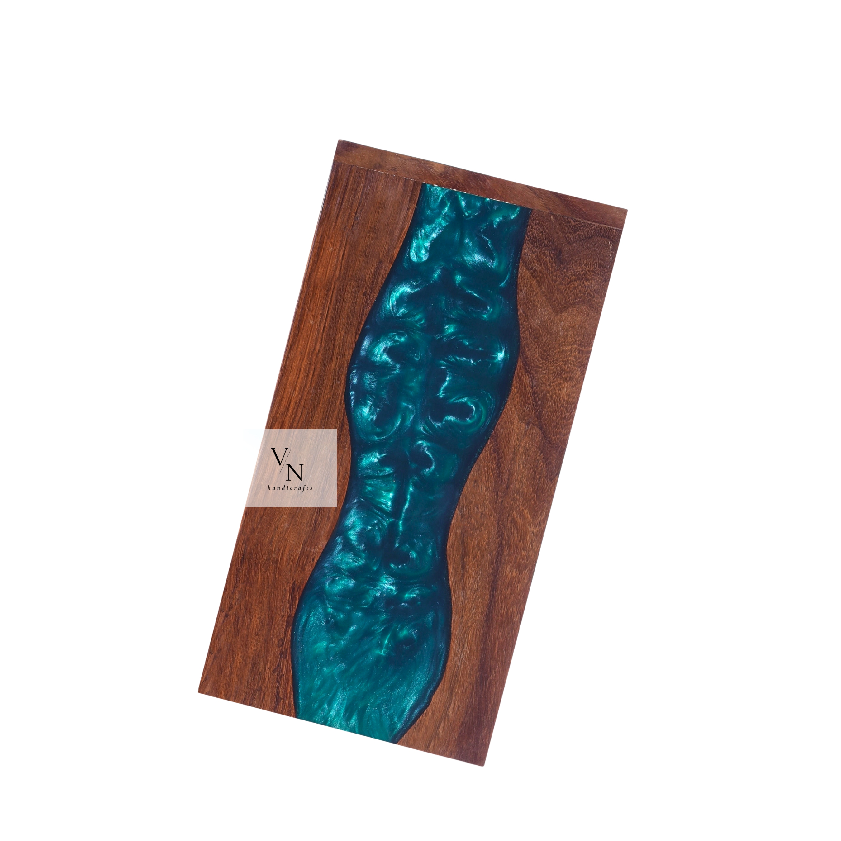 Wooden Urn Box [Green resin]