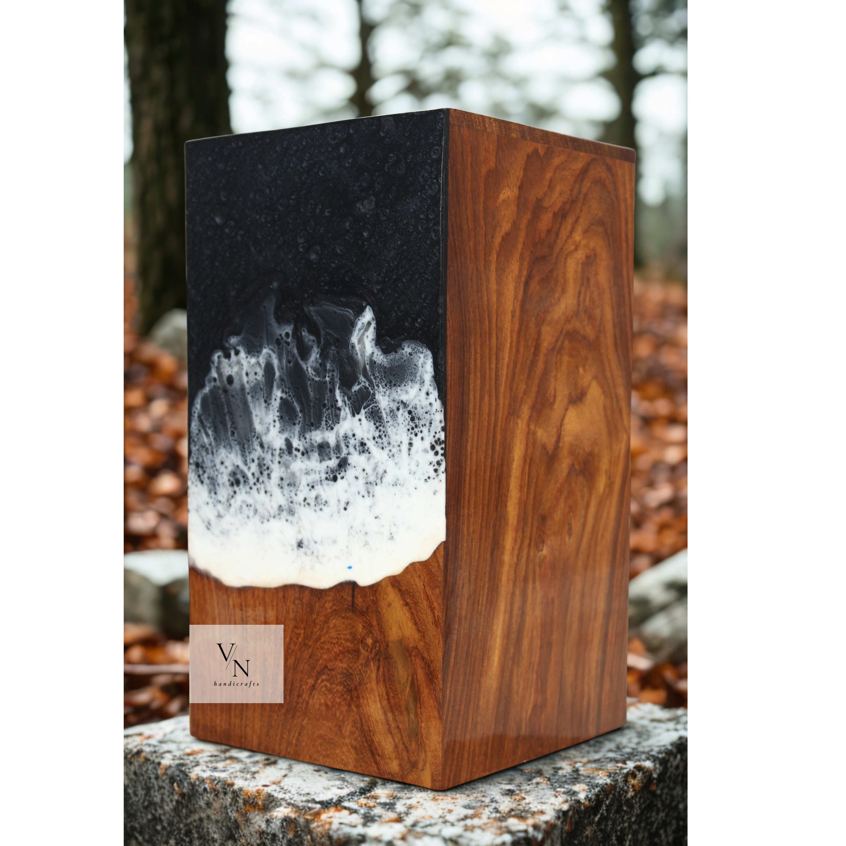 Handcrafted Wooden Urn Box