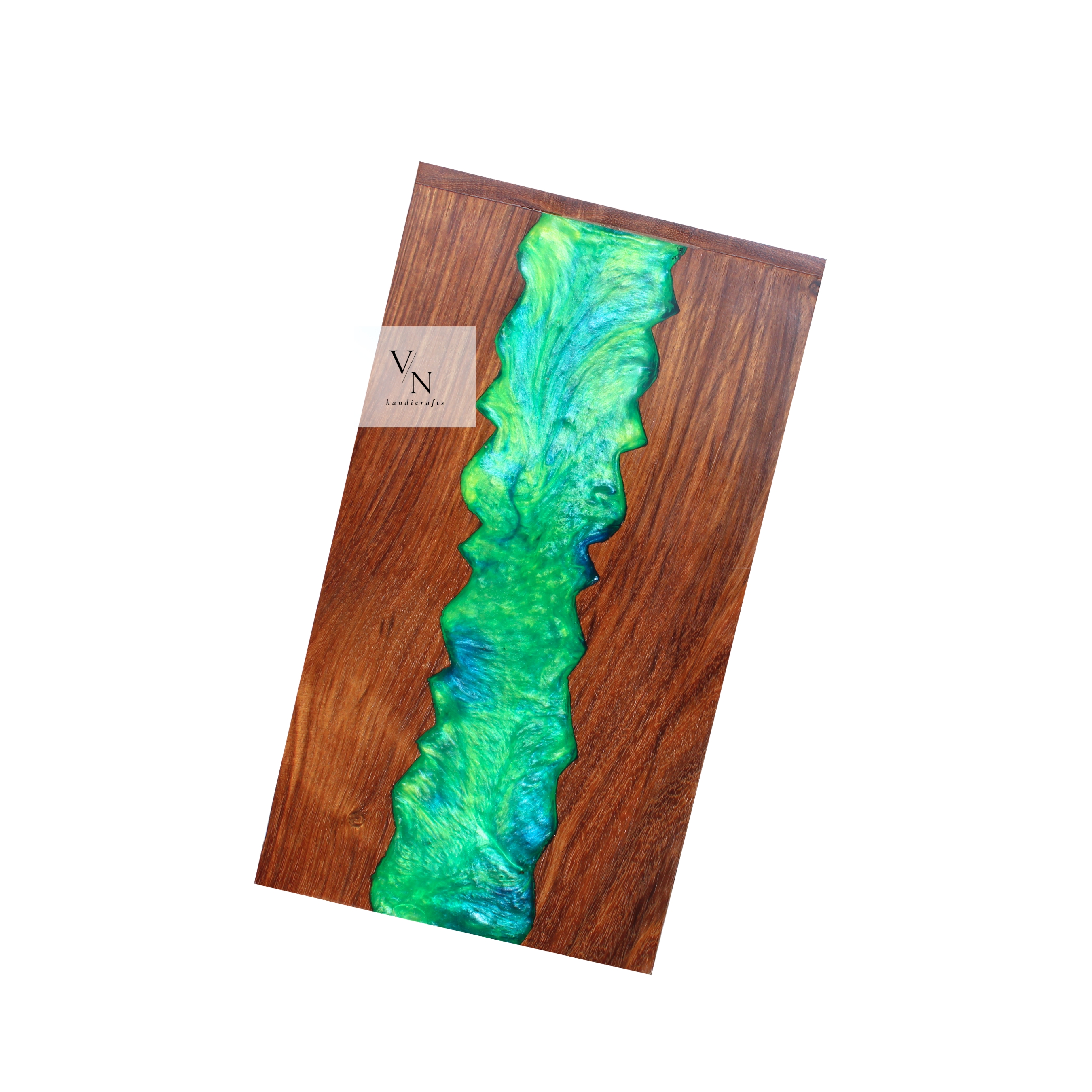 Wooden Urn Box [Green resin]