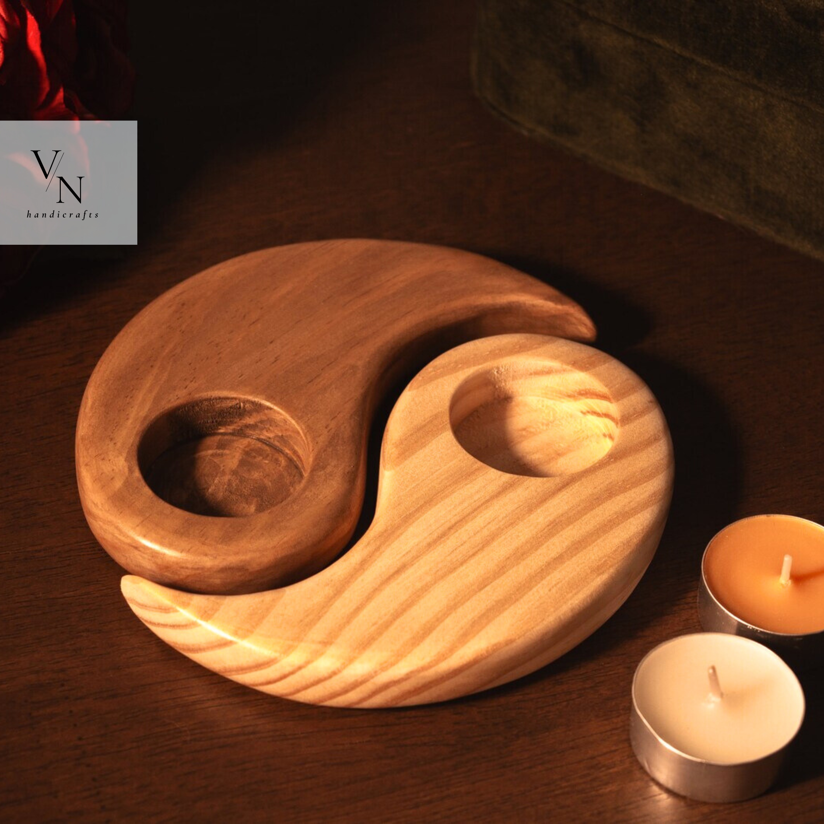 Yin Yang Tea Light Candle Holder