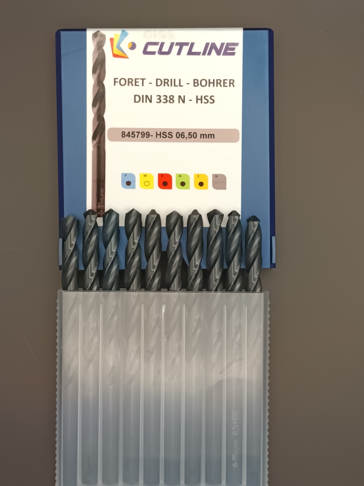 FORET 6,5 HSS GISS LOT de 10