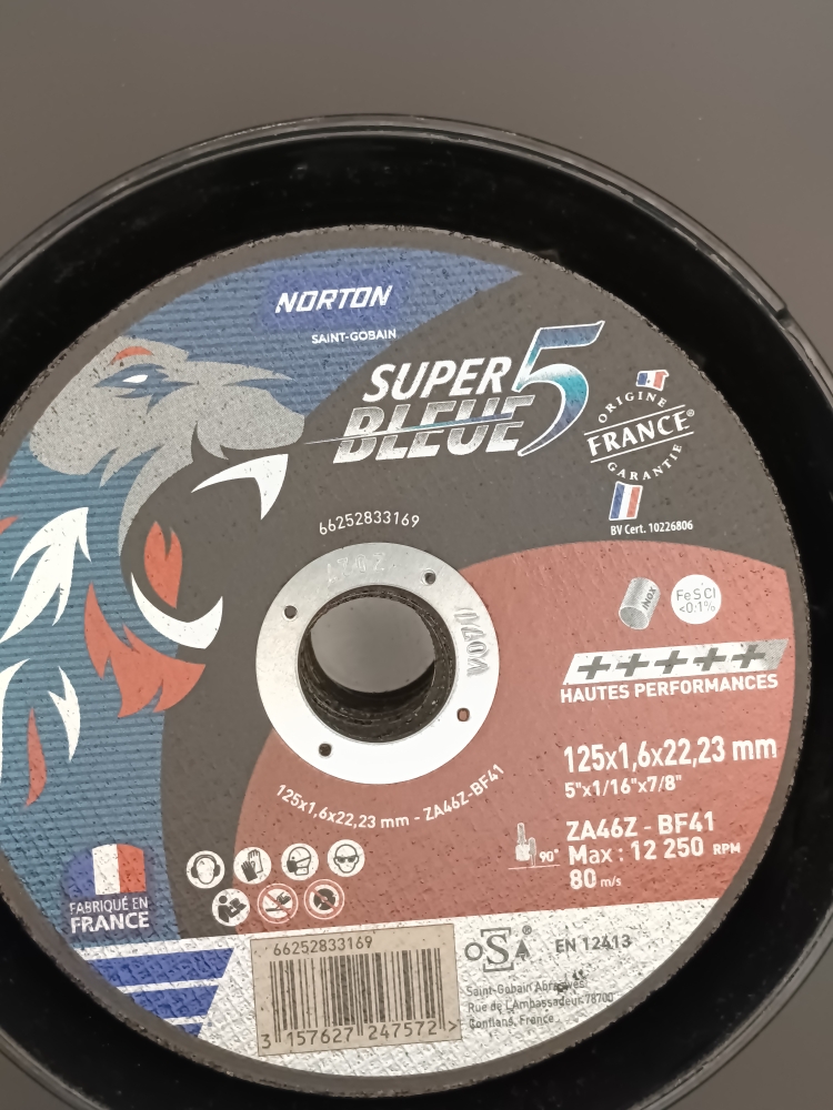 Disque de coupe Norton Super Bleu 5