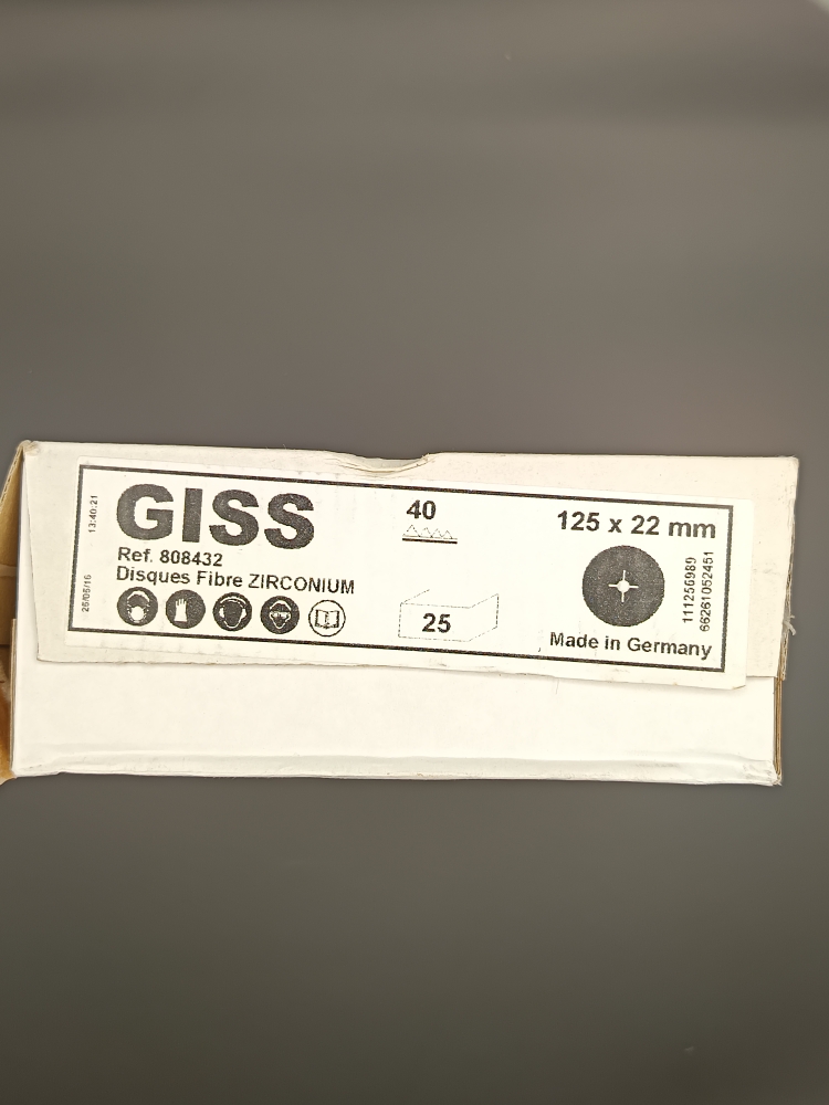 Disque  à poncer GISS grain 40