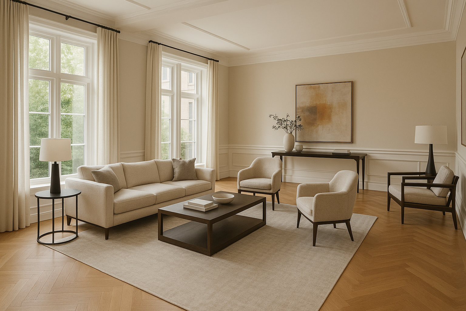 Conjunto de móveis para sala de estar