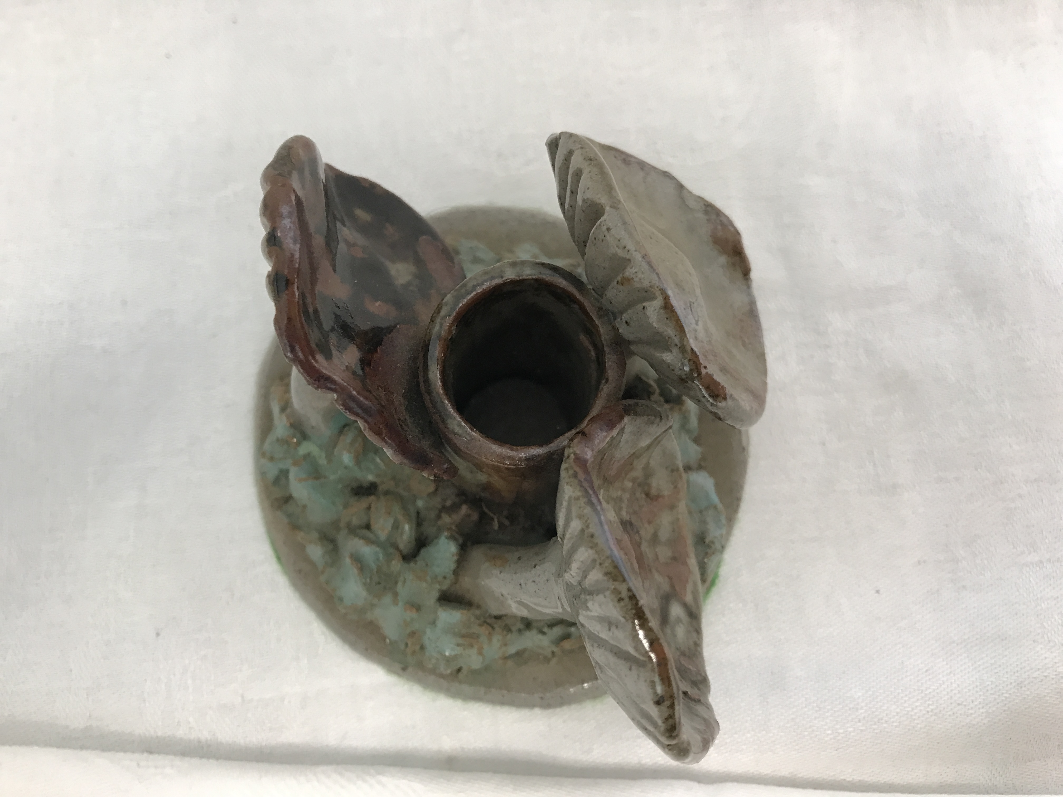 Studio Ceramic Art mushroom candle holder