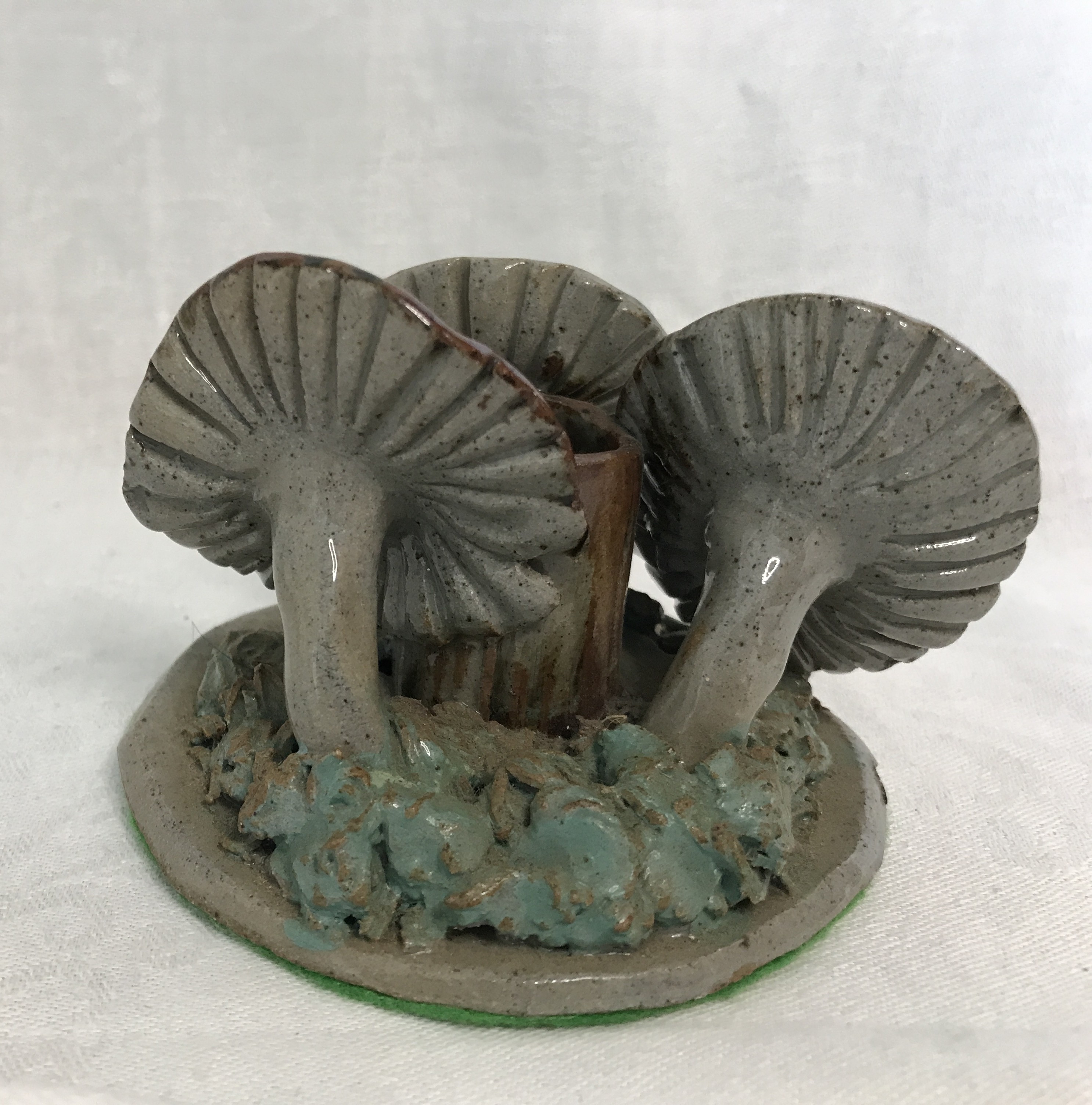 Studio Ceramic Art mushroom candle holder
