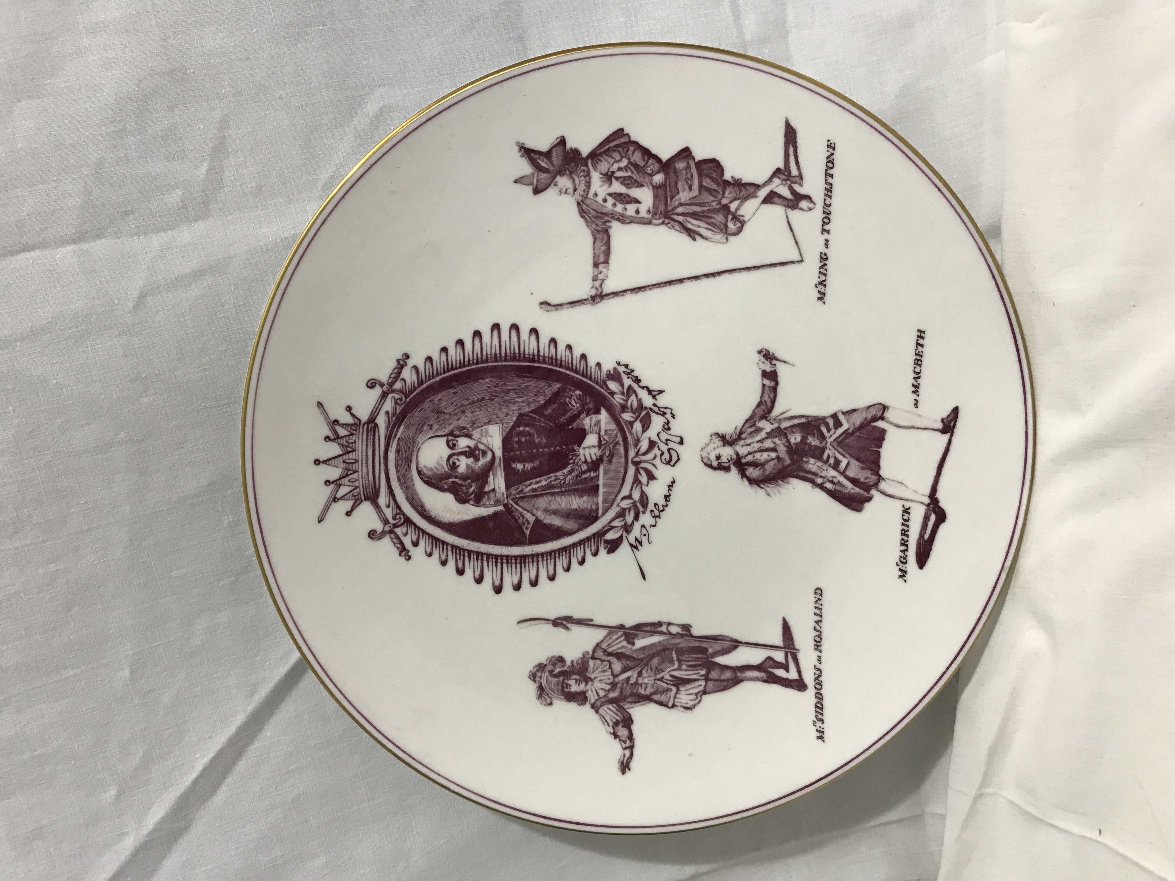 Royal Worcester Shakespeare commemorative plate