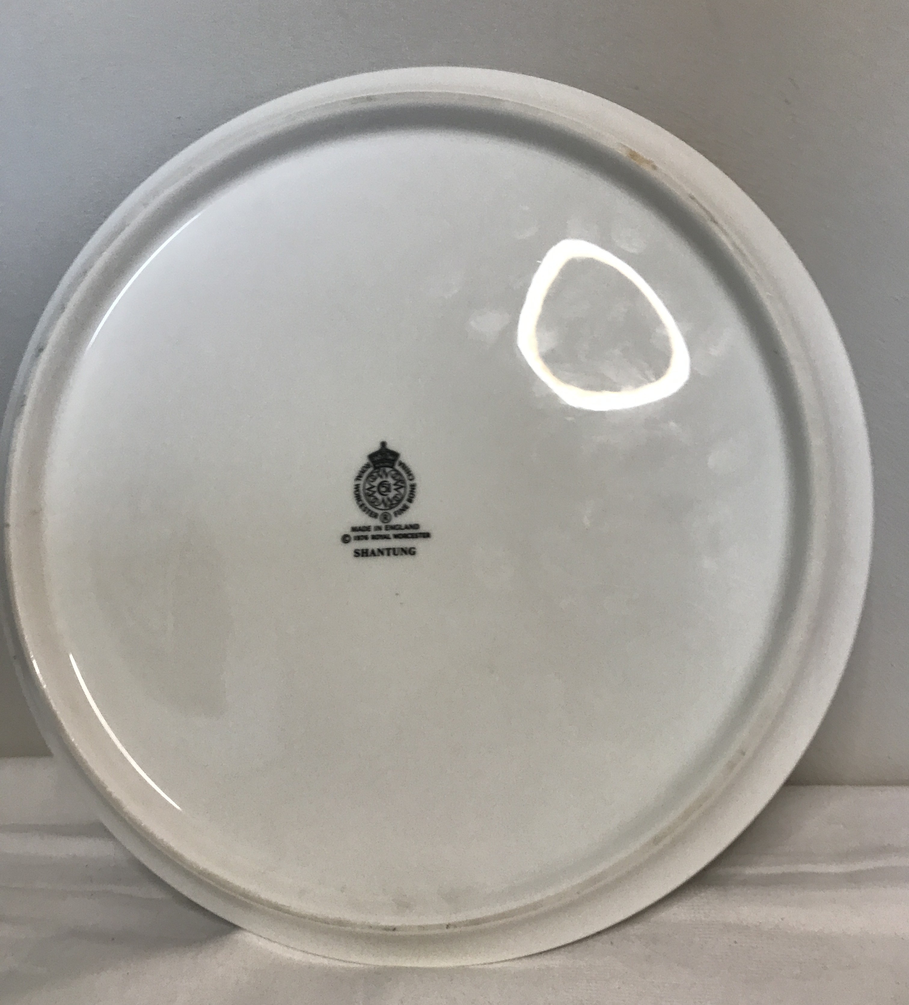 Royal Worcester Fine Bone China Shantung Gateau plate.