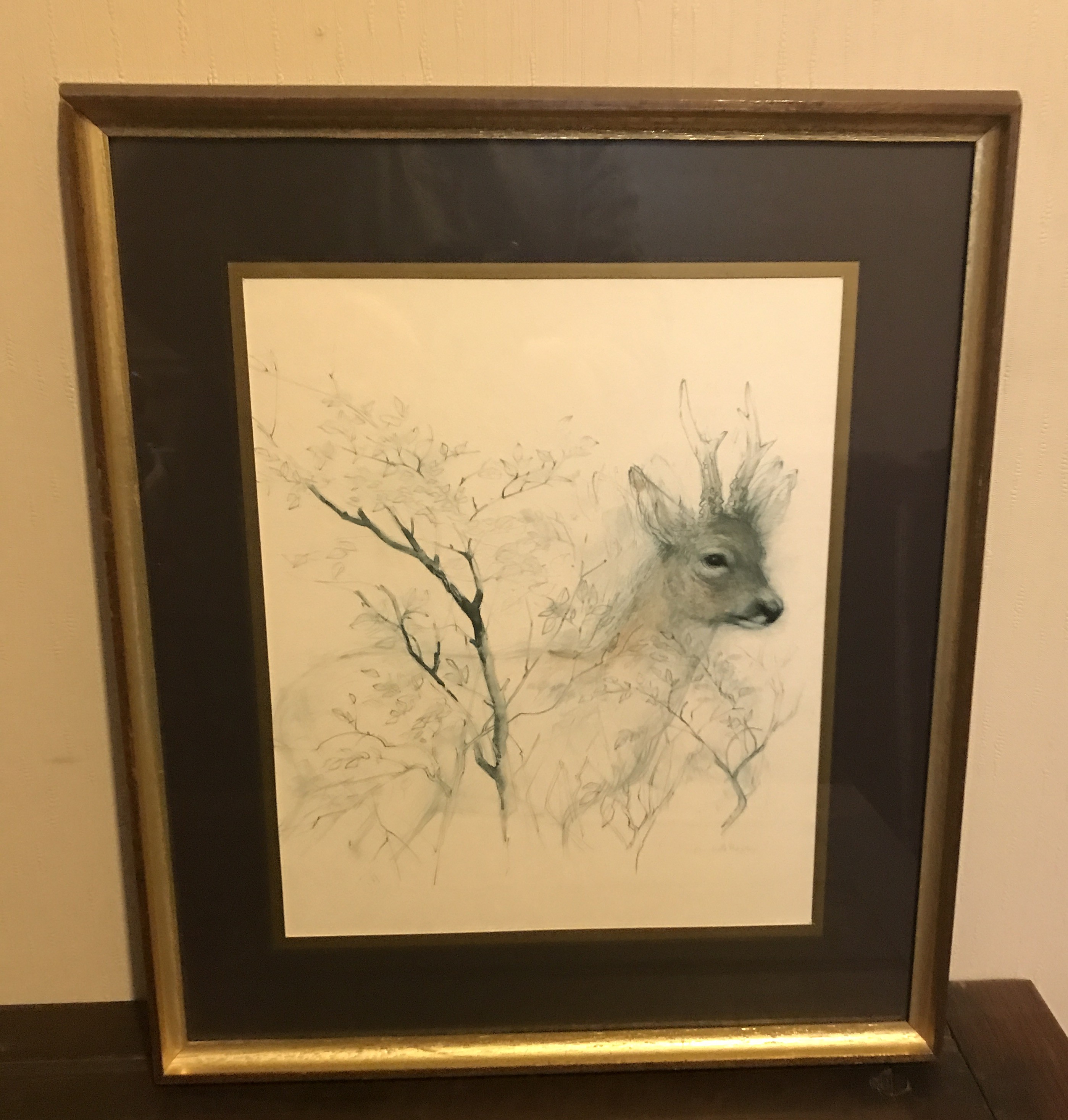 Mads Stage print, Roe Buck, Vintage Scandi