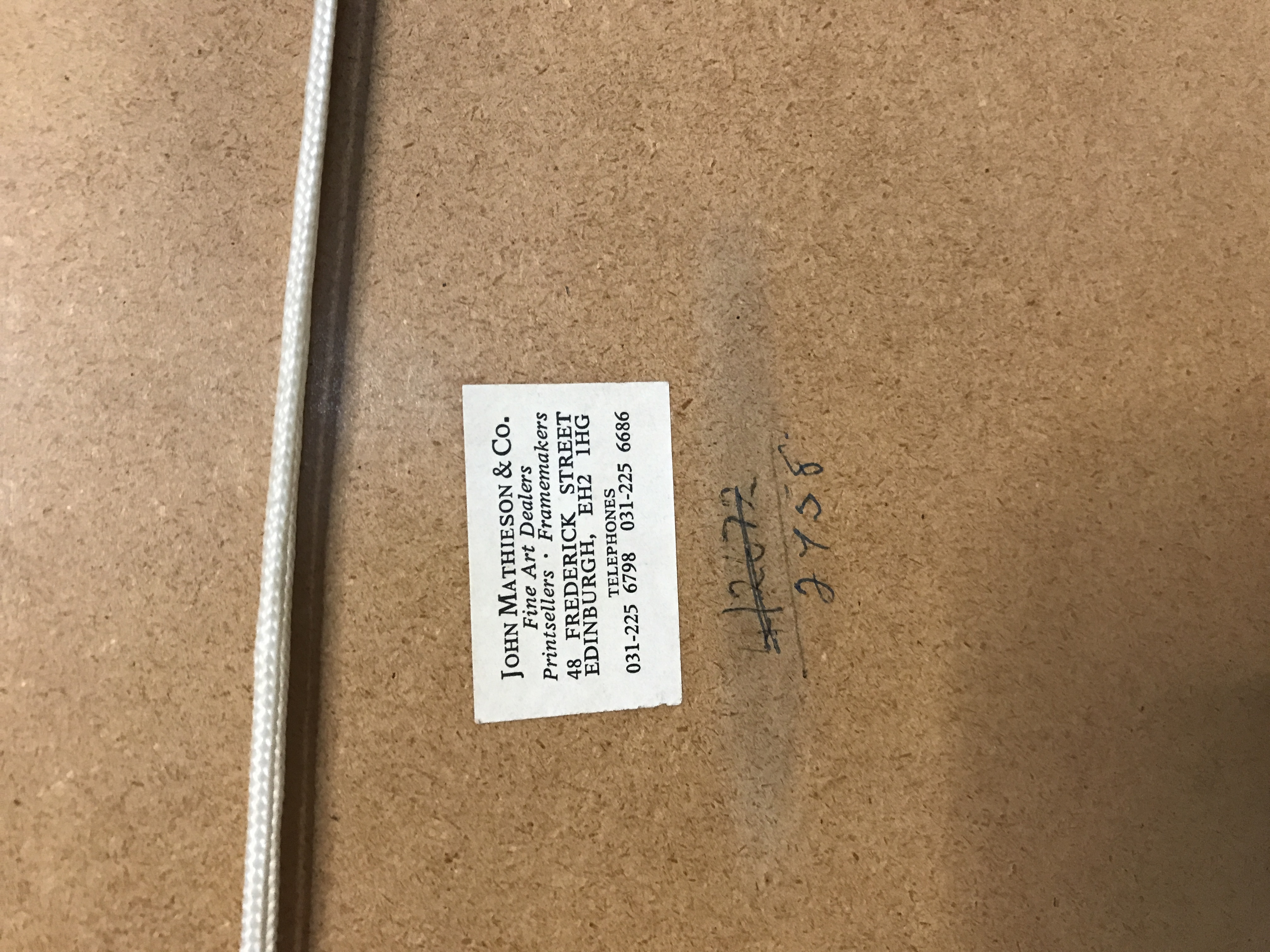 Original L W Fraser pastel of a working gun dog with game