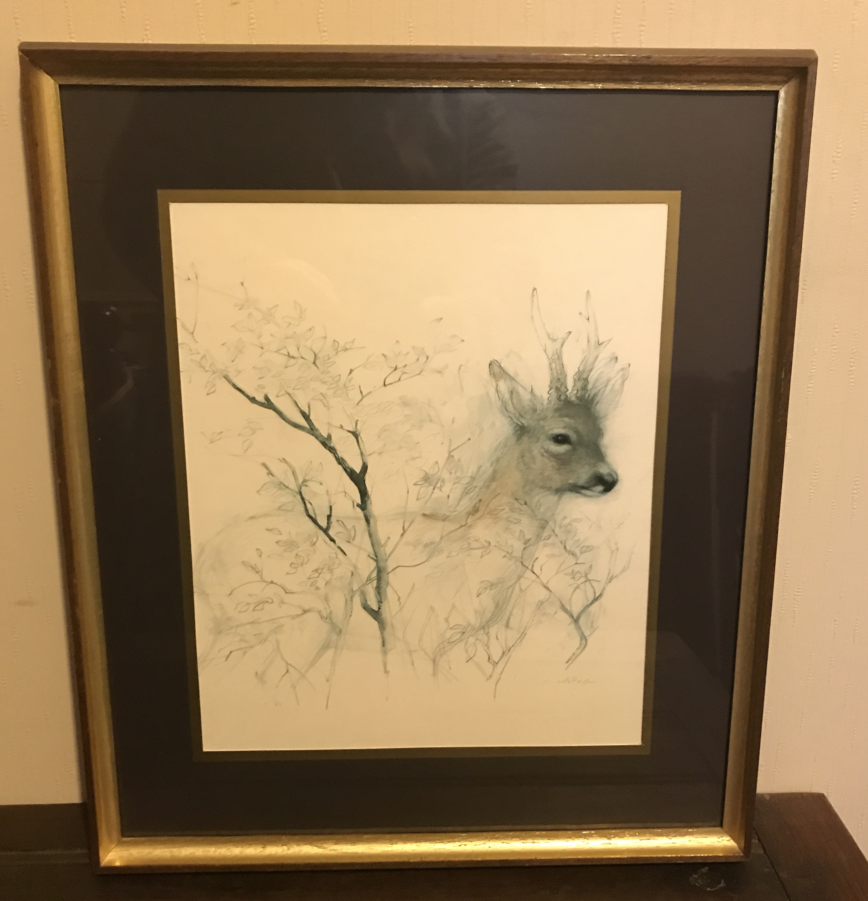 Mads Stage print, Roe Buck, Vintage Scandi