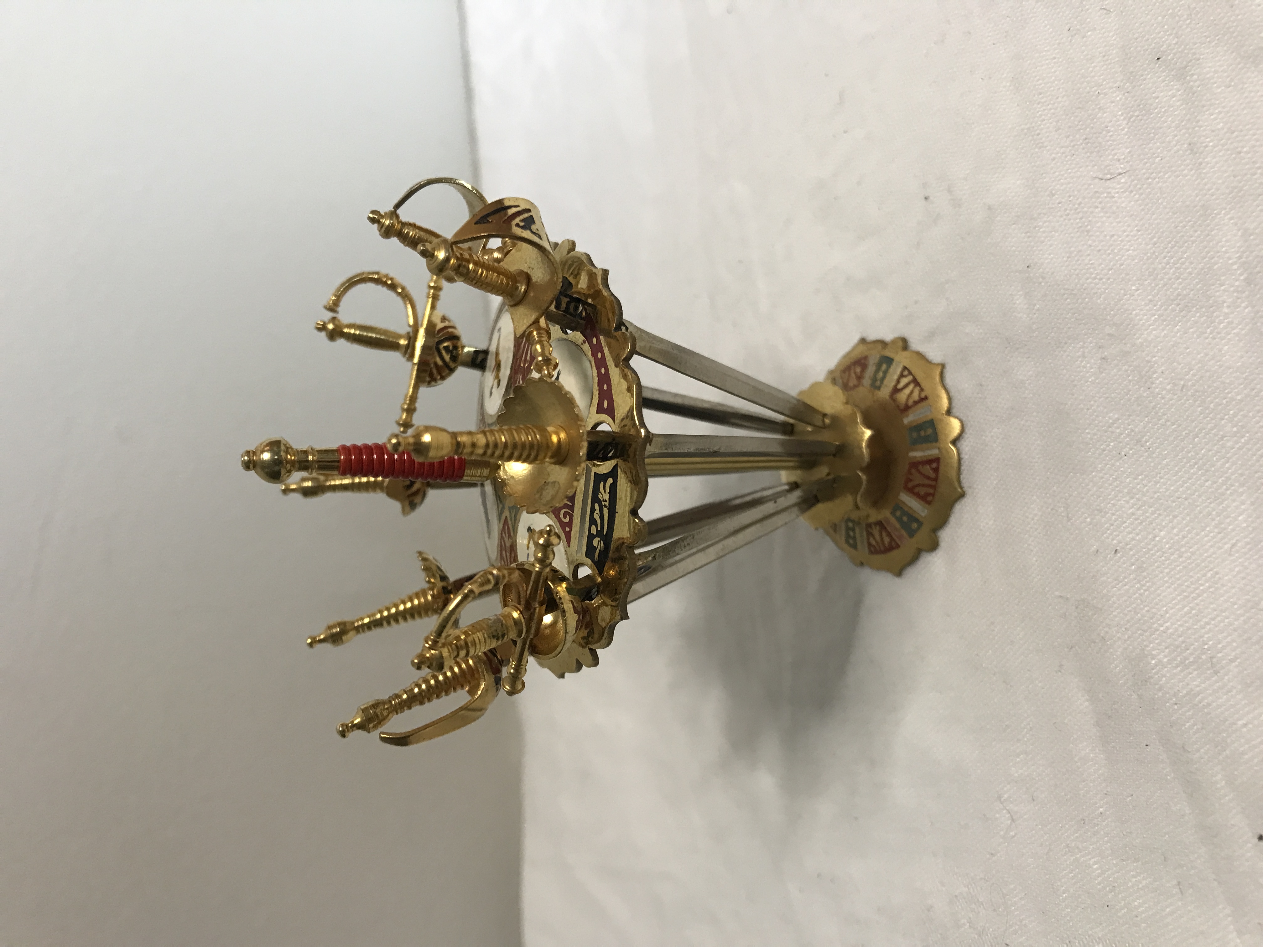 Toledo sword Cocktail or bar set. Vintage depicting Bulls and Toreador