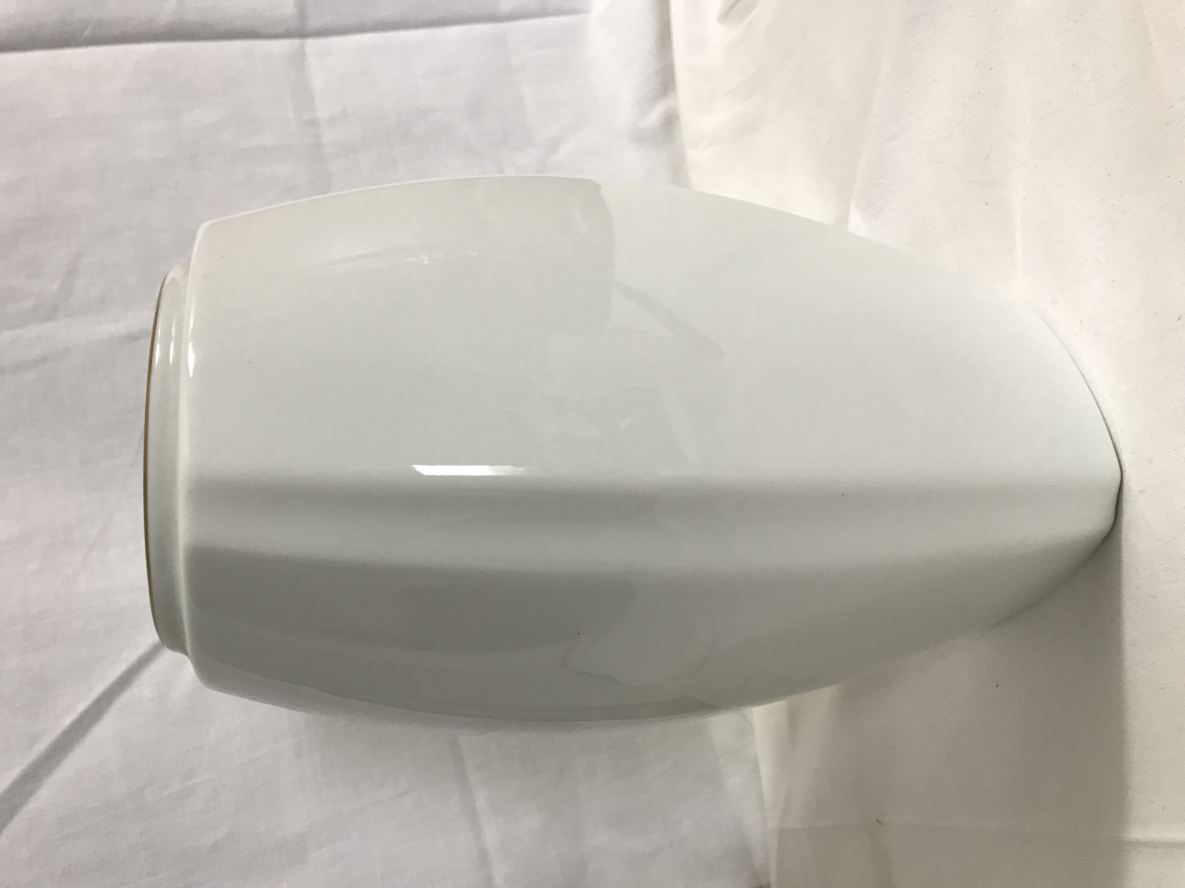 Fukagawa Japanese Porcelain vase flowering Prunus tree.