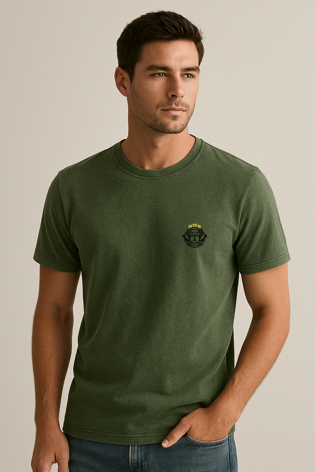 T-shirt estonada brasão