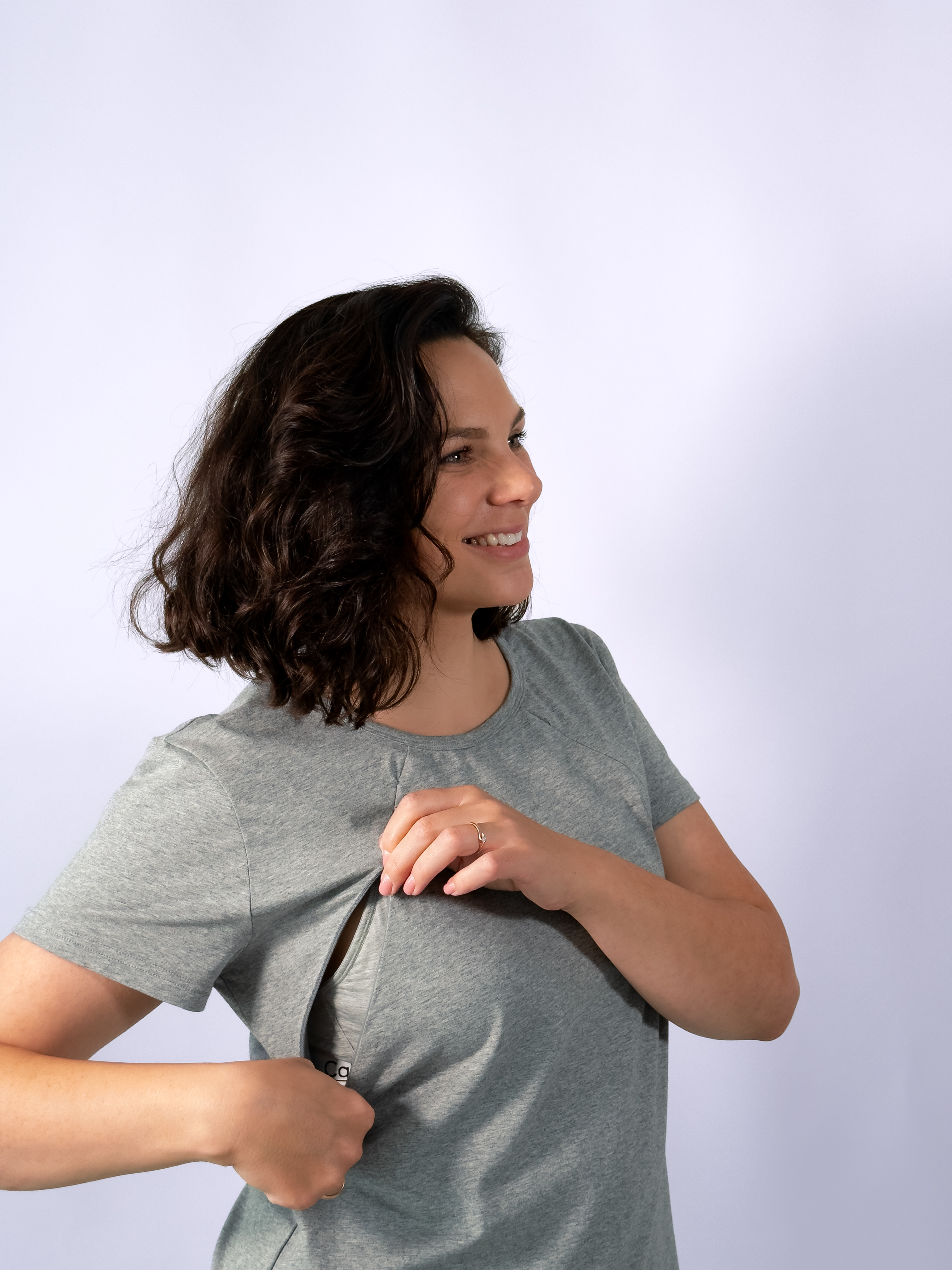 Pilki žindymo marškinėliai "Casual Day"