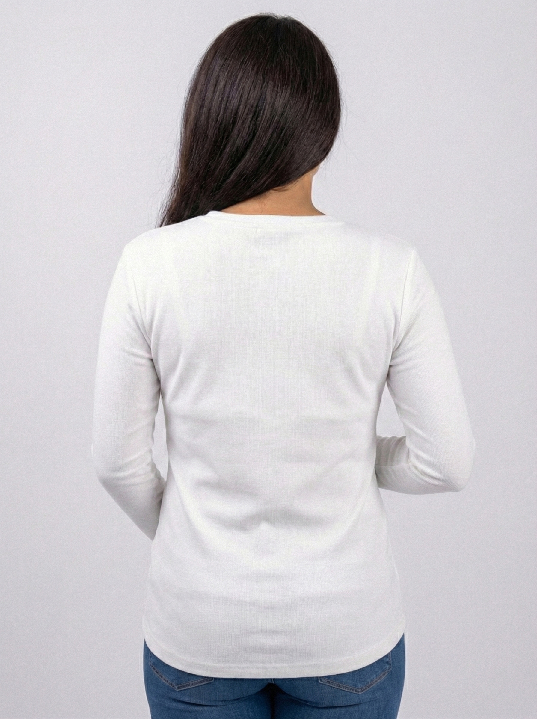 Balti žindymo marškinėliai ilgomis rankovėmis  "Long Day"