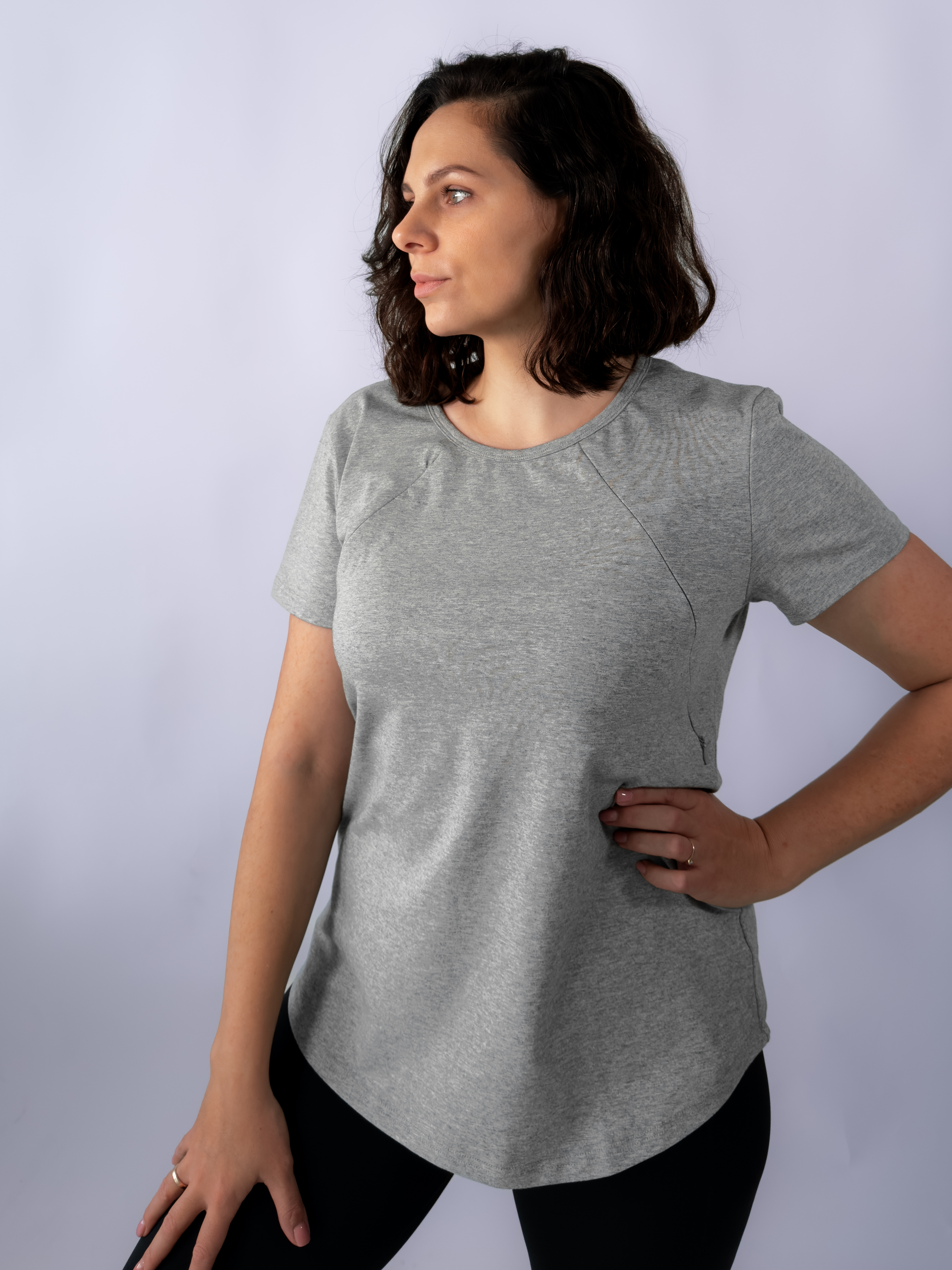 Pilki žindymo marškinėliai "Casual Day"