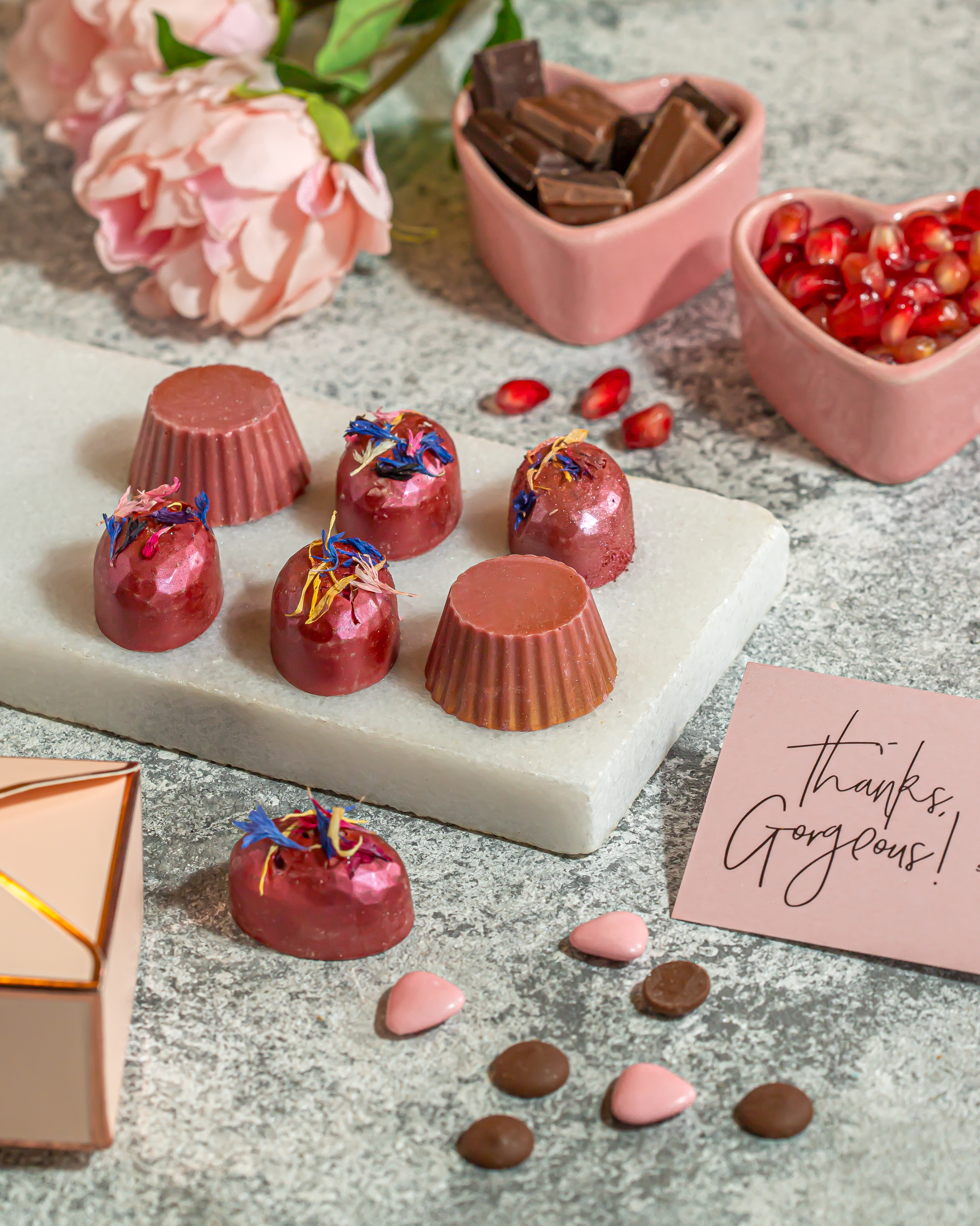 شوكولاتة الرمان الذهبية الفاخرة