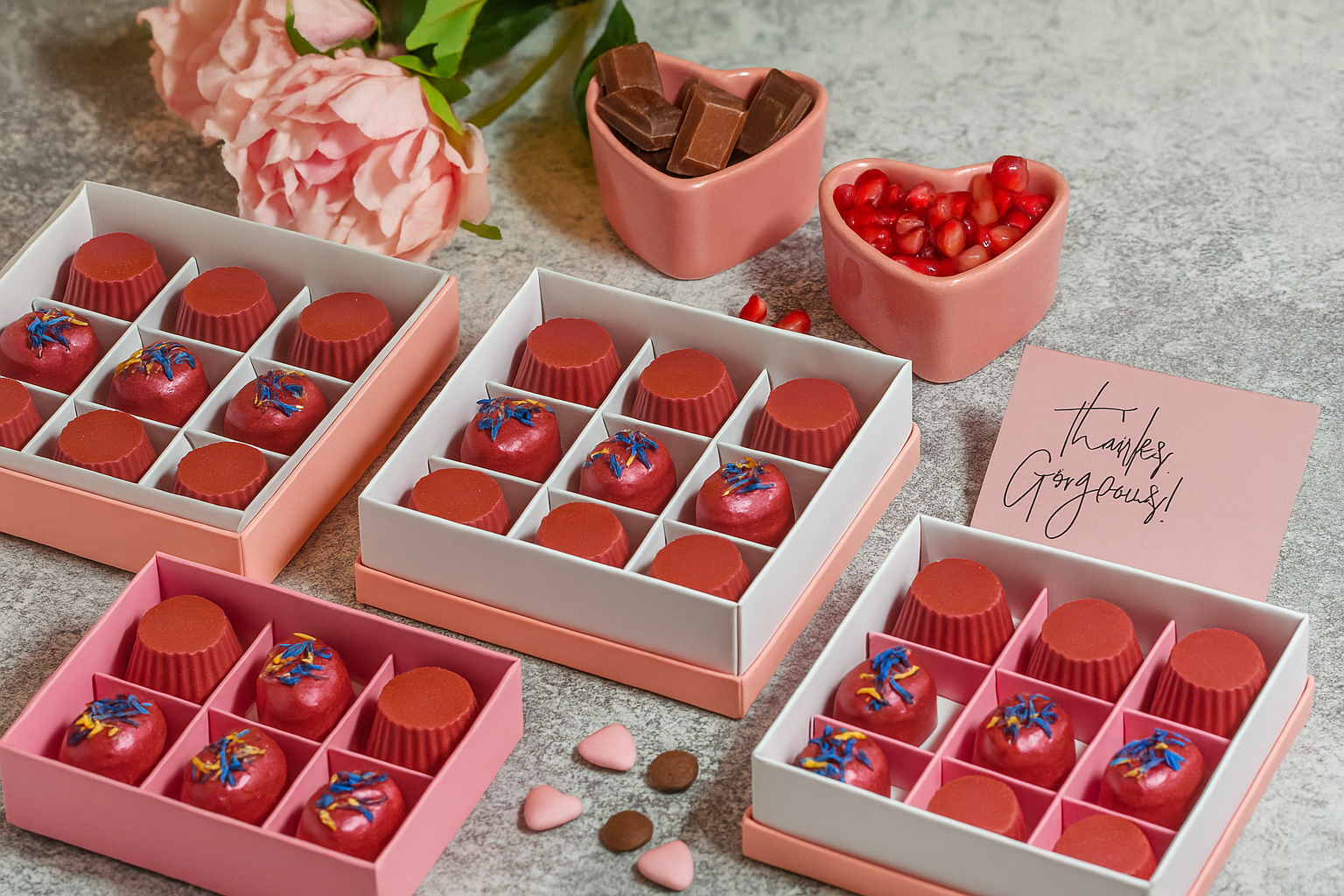 شوكولاتة الرمان الذهبية الفاخرة