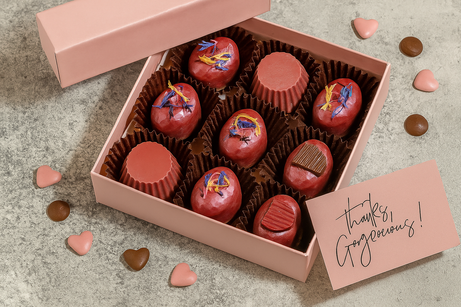 شوكولاتة الرمان الذهبية الفاخرة