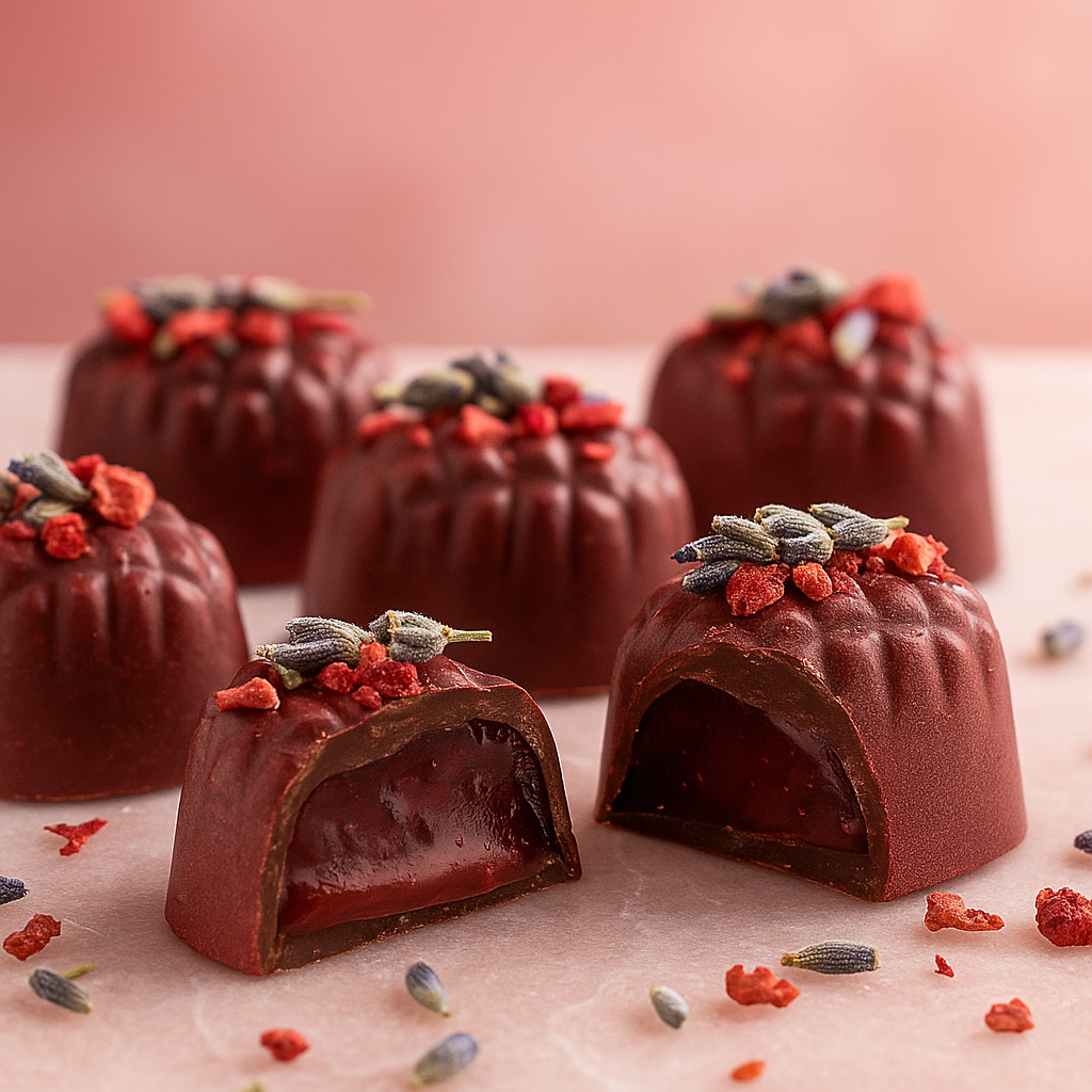 بيري بلوش – شوكولاتة نصف داكنة بالفواكه الحمراء