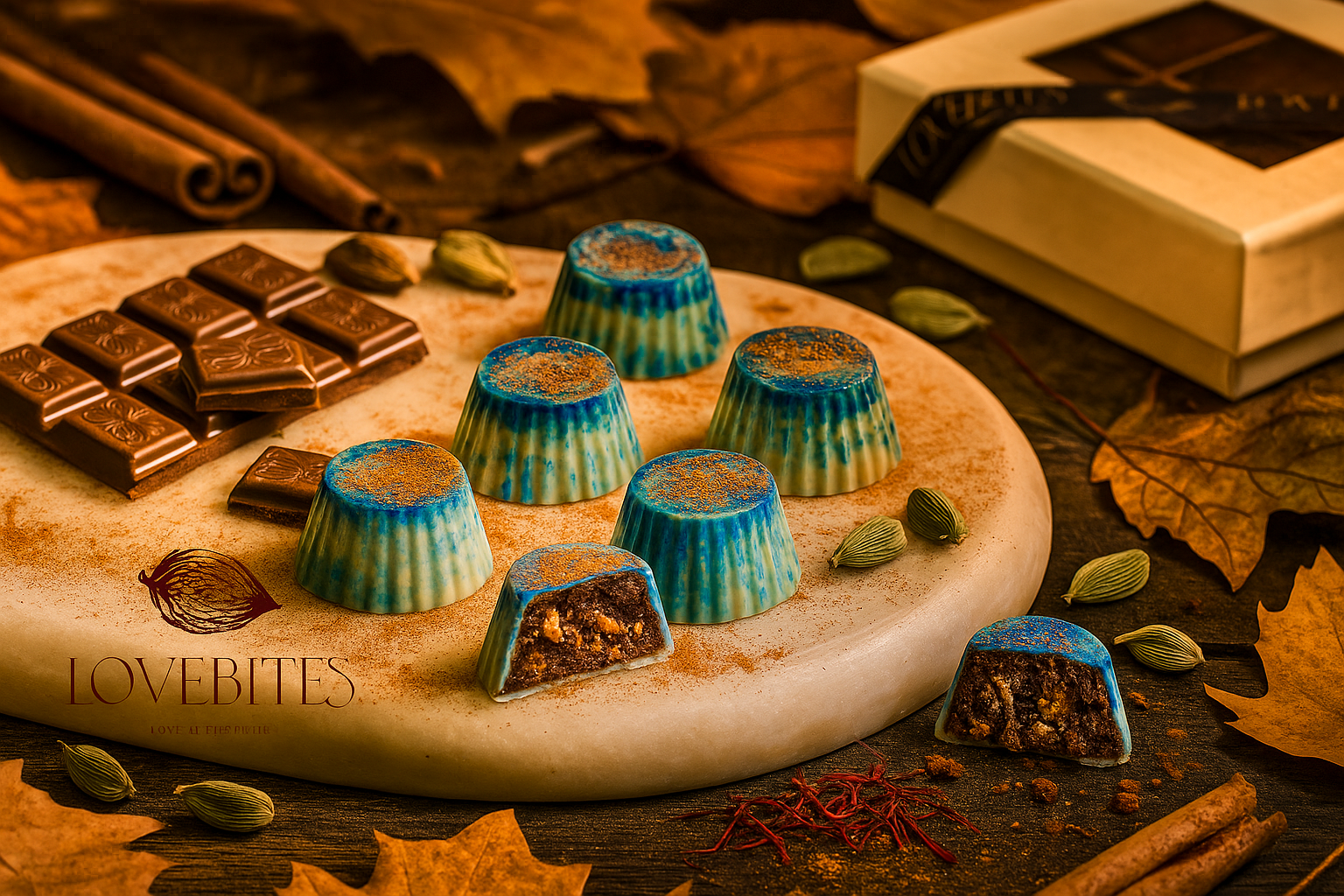 سيمفونية التوابل – برالين الشوكولاتة نصف الداكنة