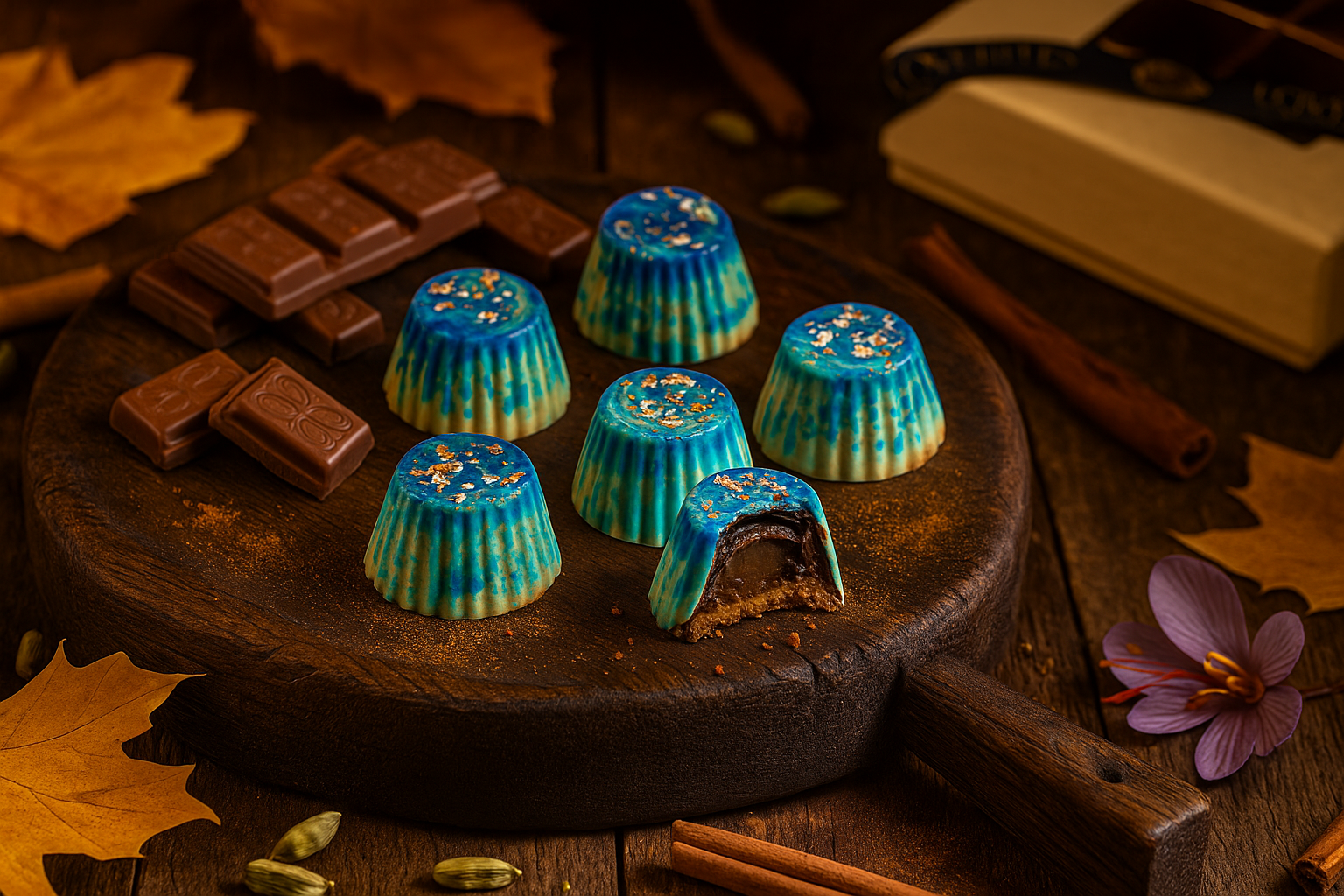 سيمفونية التوابل – برالين الشوكولاتة نصف الداكنة