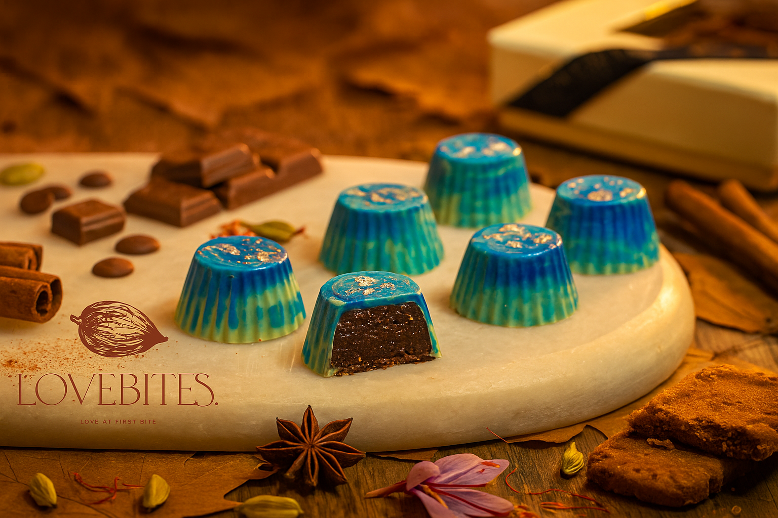 سيمفونية التوابل – برالين الشوكولاتة نصف الداكنة