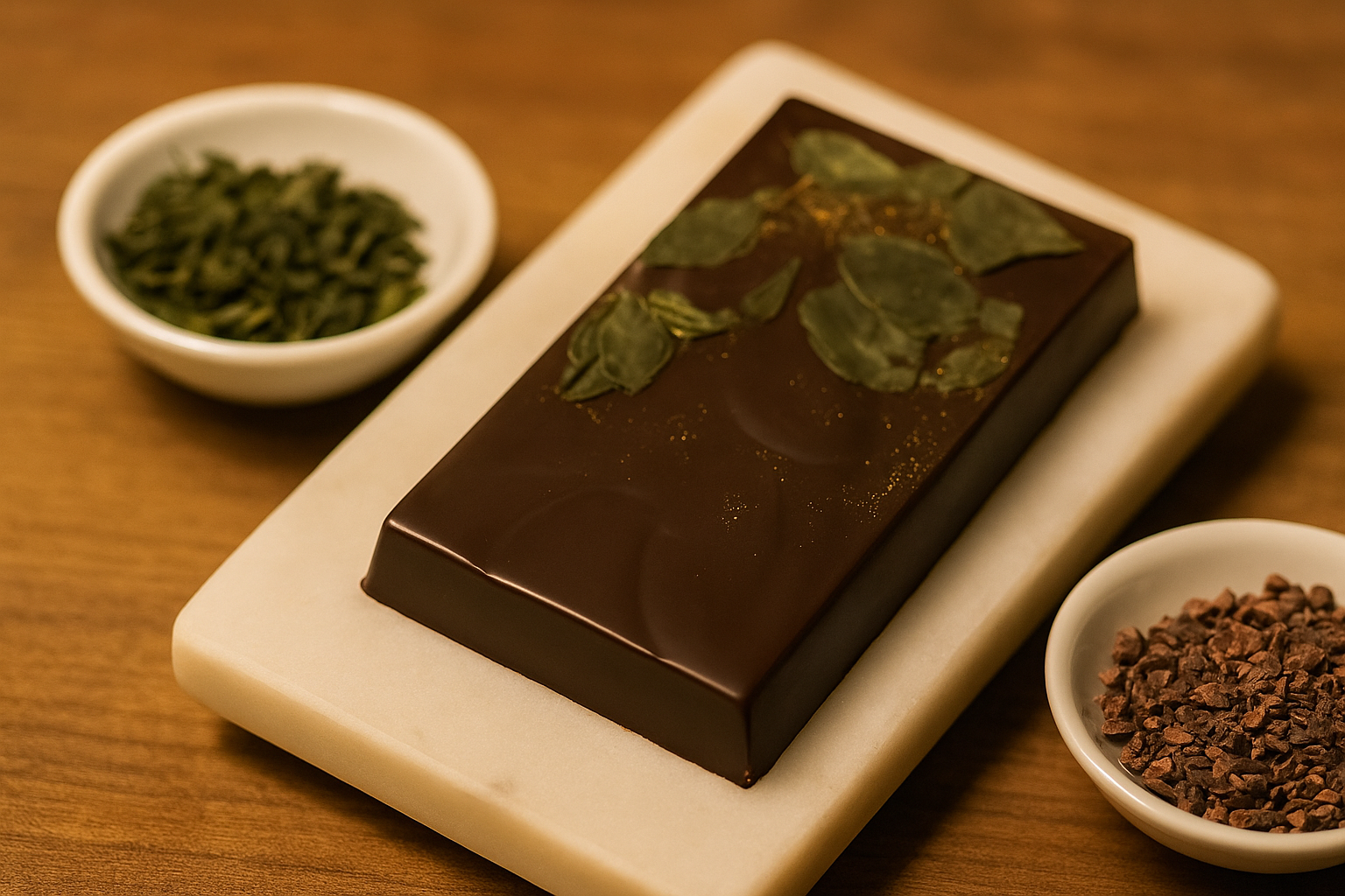 شوكولاتة بلجيكية داكنة بحشوة اللوز المملح والكرسبي