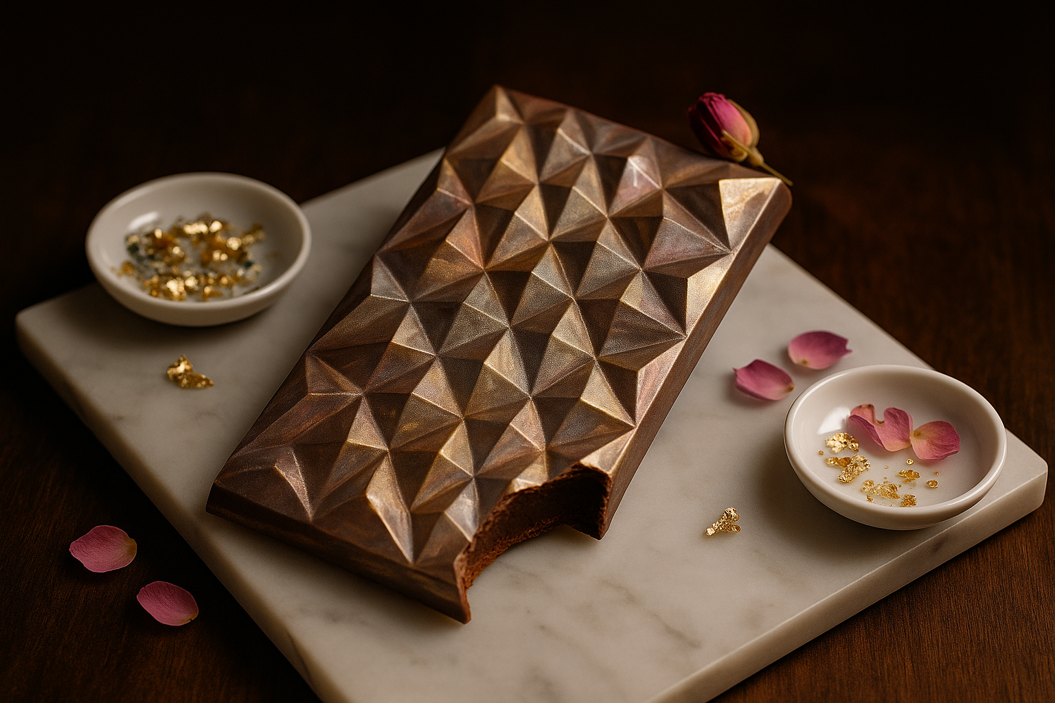 شوكولاتة بلجيكية فاخرة بألوان معدنية