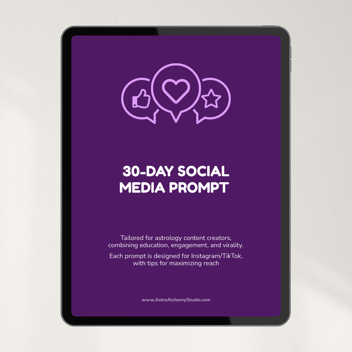 FREE - 30-Day Social Media Prompt