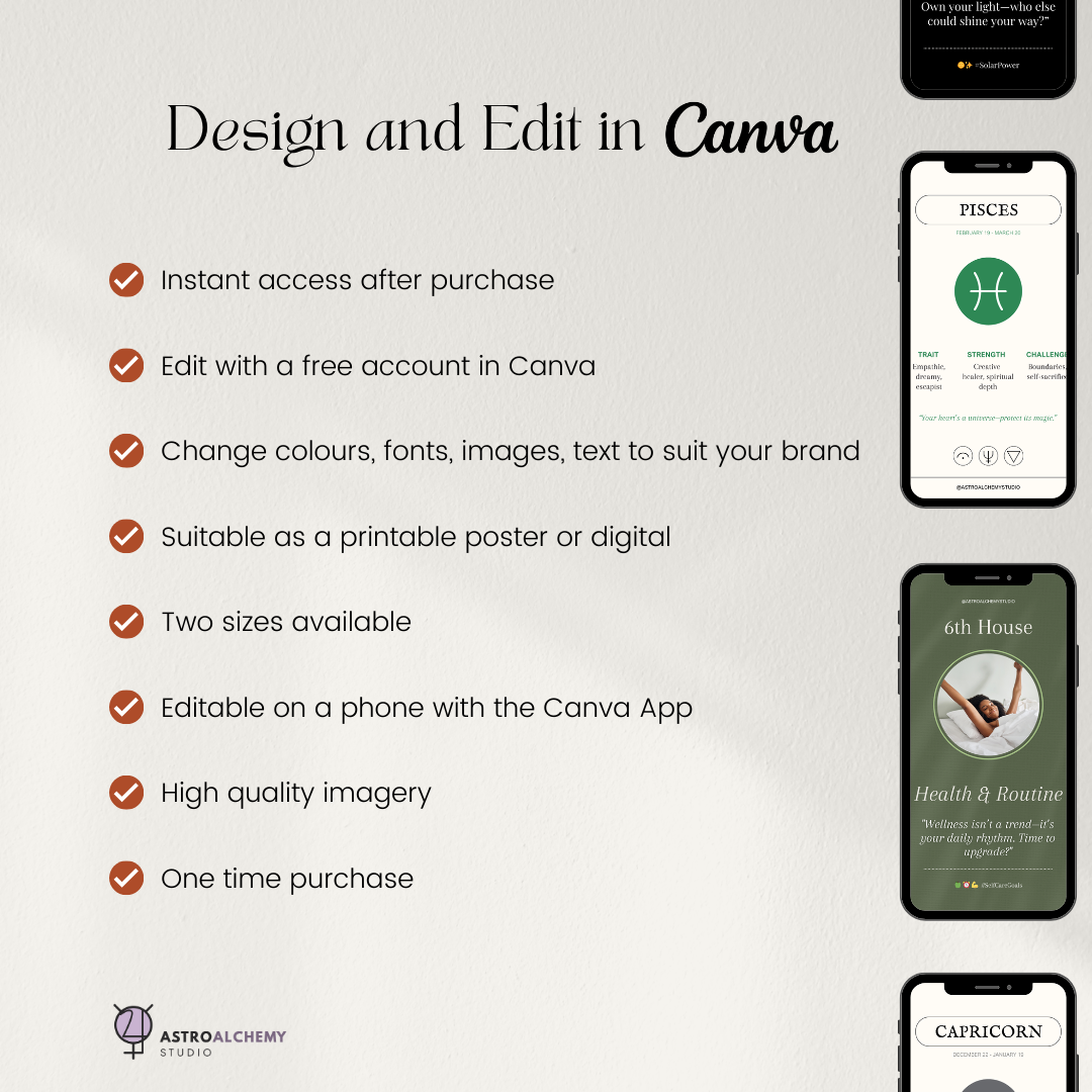 42 Astrology Instagram Eye-Catching Templates