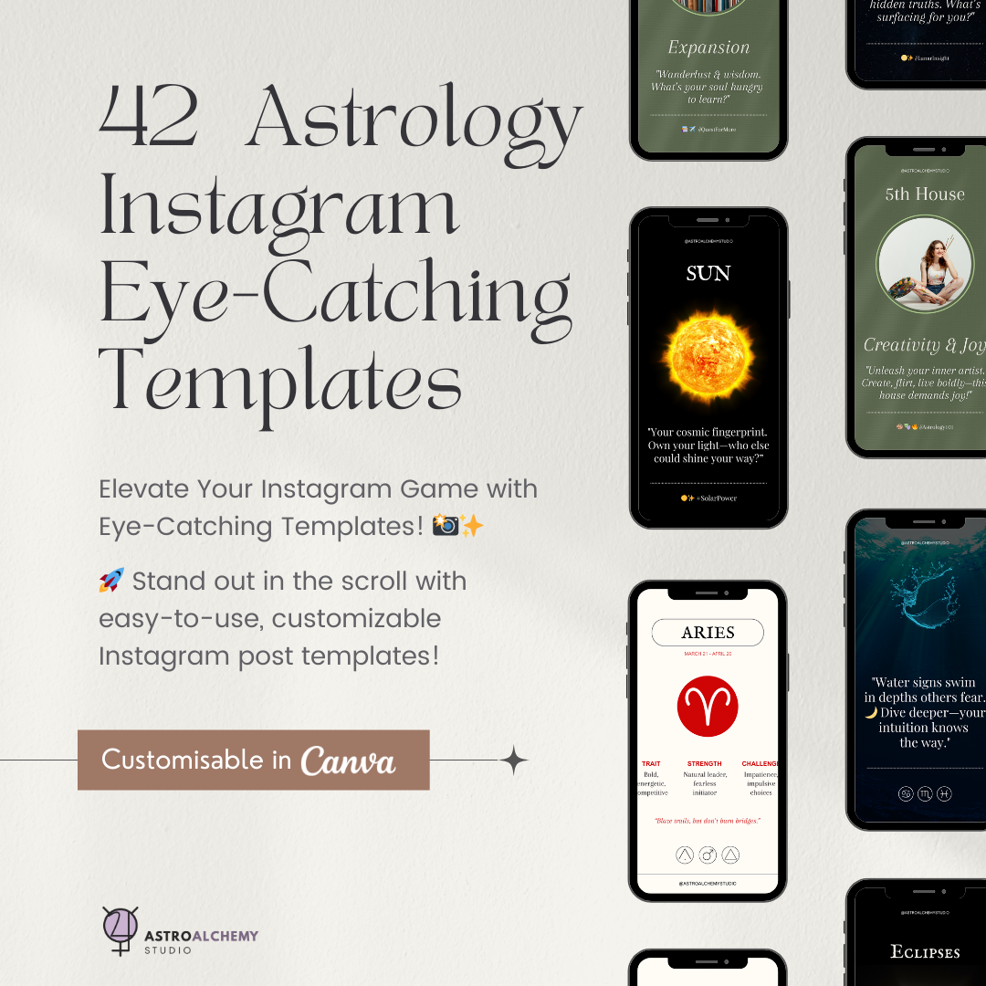 42 Astrology Instagram Eye-Catching Templates